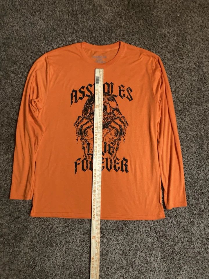 Designer × Vintage ALF Long Sleeve Tee Mens Large Grunge Goth Skull Shirt Size US L / EU 52-54 / 3 - 3 Thumbnail