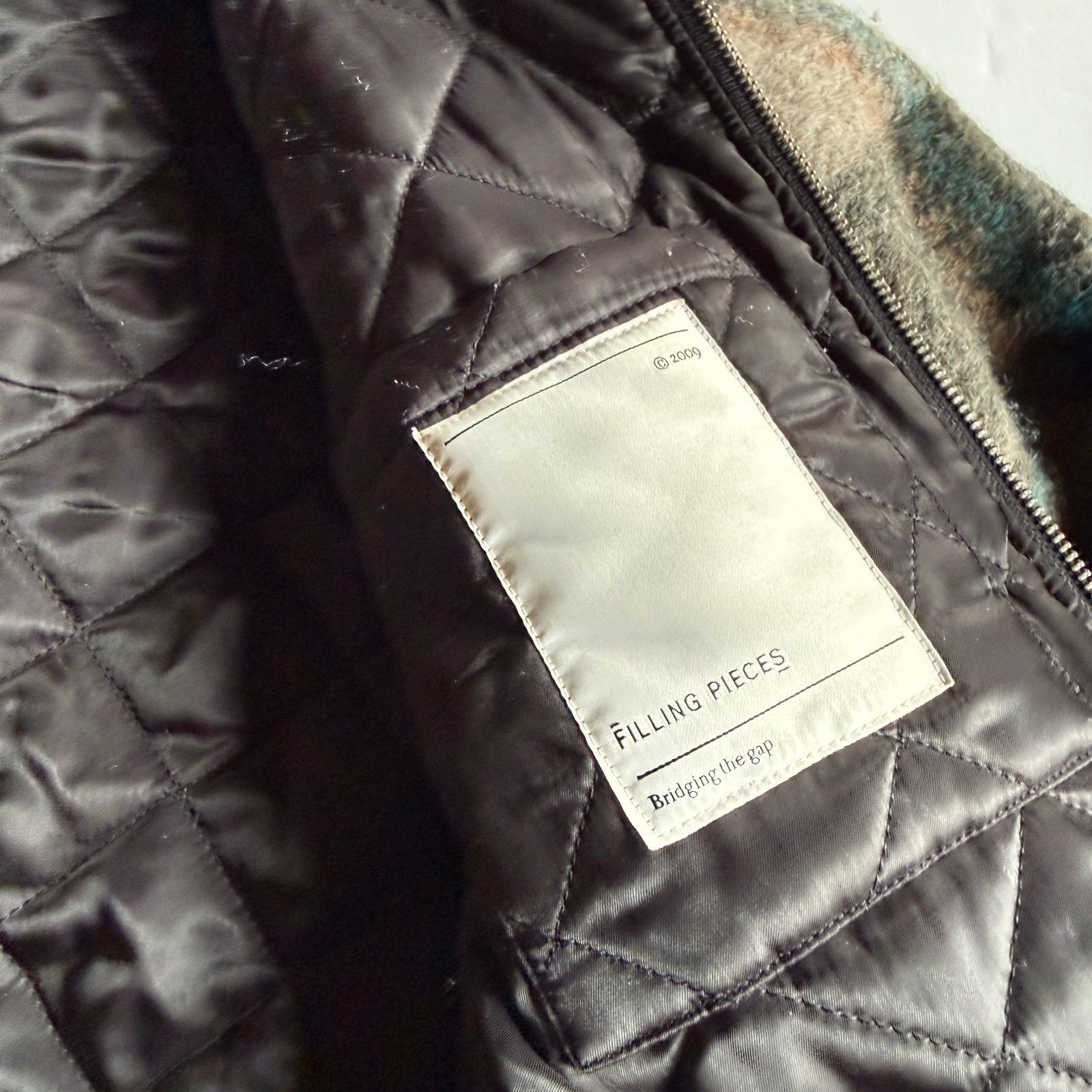 Filling Pieces Filling Pieces Wool Blend Gray Plaid Zip Jacket Size US S / EU 44-46 / 1 - 7 Thumbnail