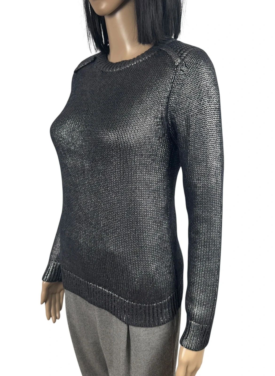Maje Maje Cotton Melallic Pullover size 1 Size S / US 4 / IT 40 - 5 Thumbnail