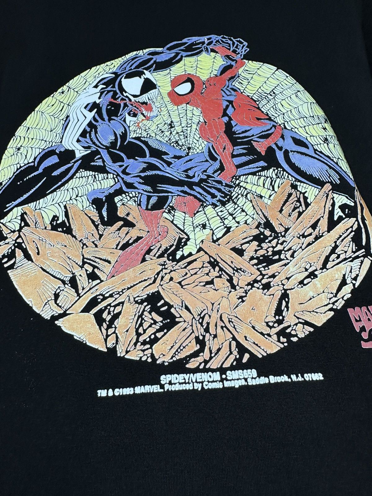 Marvel Comics Spiderman & Venom Marvel Comics Tee Shirt Men Black L Size US L / EU 52-54 / 3 - 7 Thumbnail