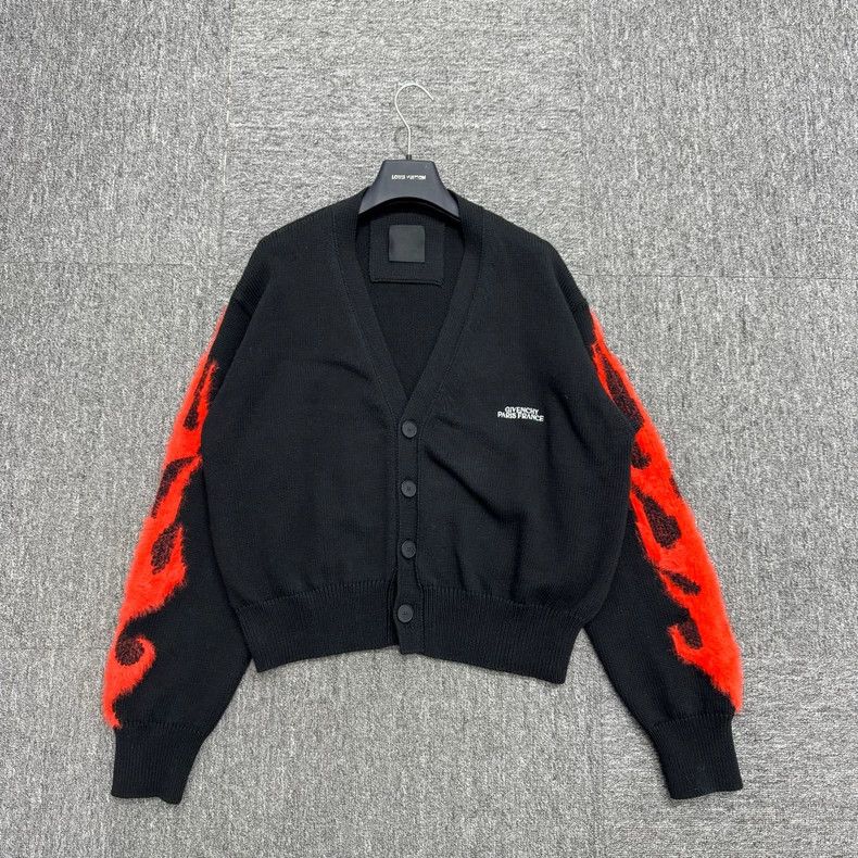 Givenchy Givenchy Dragon Year Flame Cardigan - dmc Size US S / EU 44-46 / 1 - 1 Thumbnail