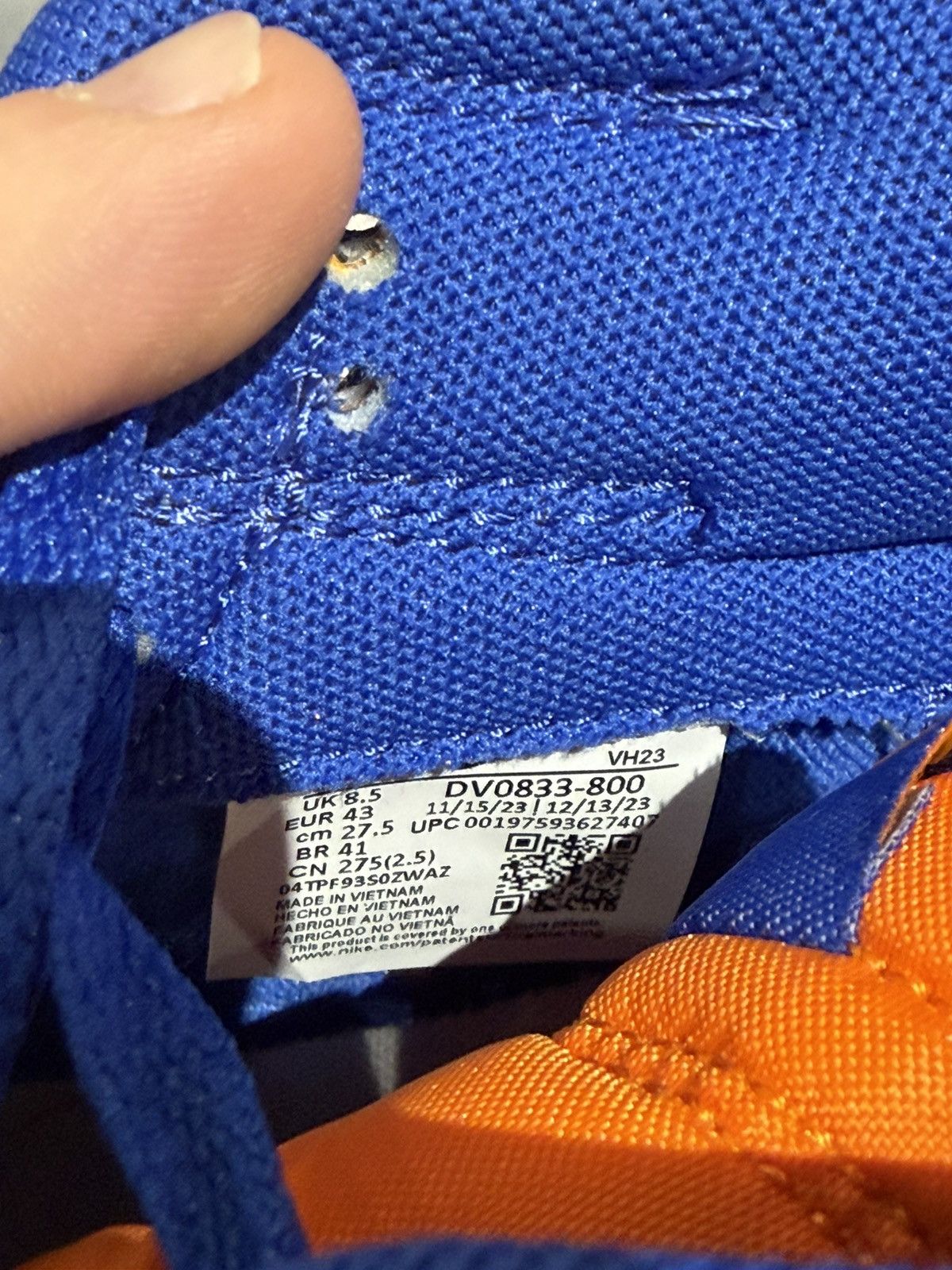 Nike Size 9.5 - Nike Dunk Low Knicks Size US 9.5 / EU 42-43 - 7 Thumbnail
