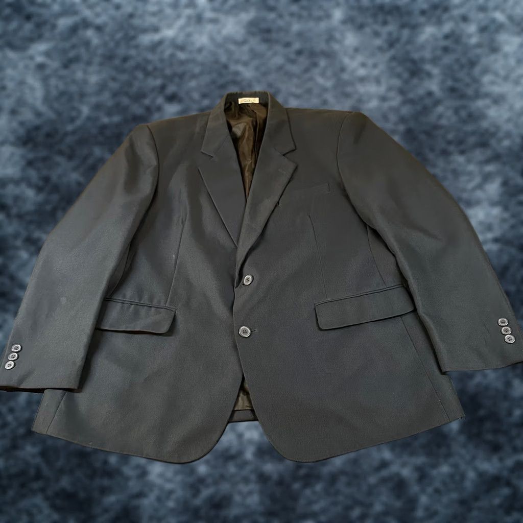 Vintage Duke Blazer Mens 44 Regular Blue Two Button Formal Jacket/Coat Size 44R - 1 Thumbnail