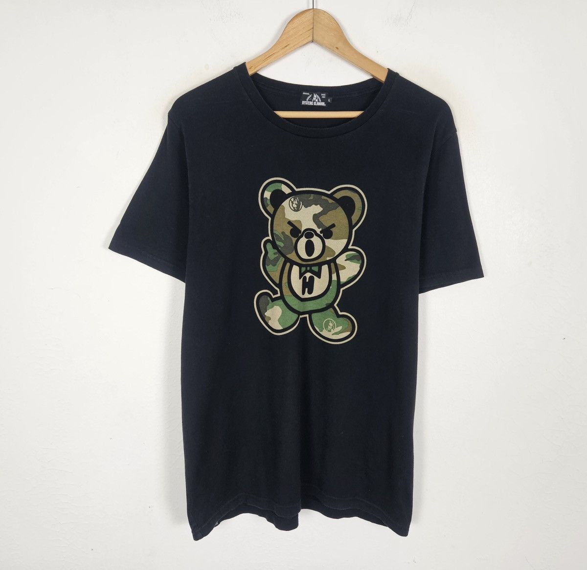 Hysteric Glamour Hysteric Glamour Bear camo tee shirt Size US L / EU 52-54 / 3 - 2 Thumbnail