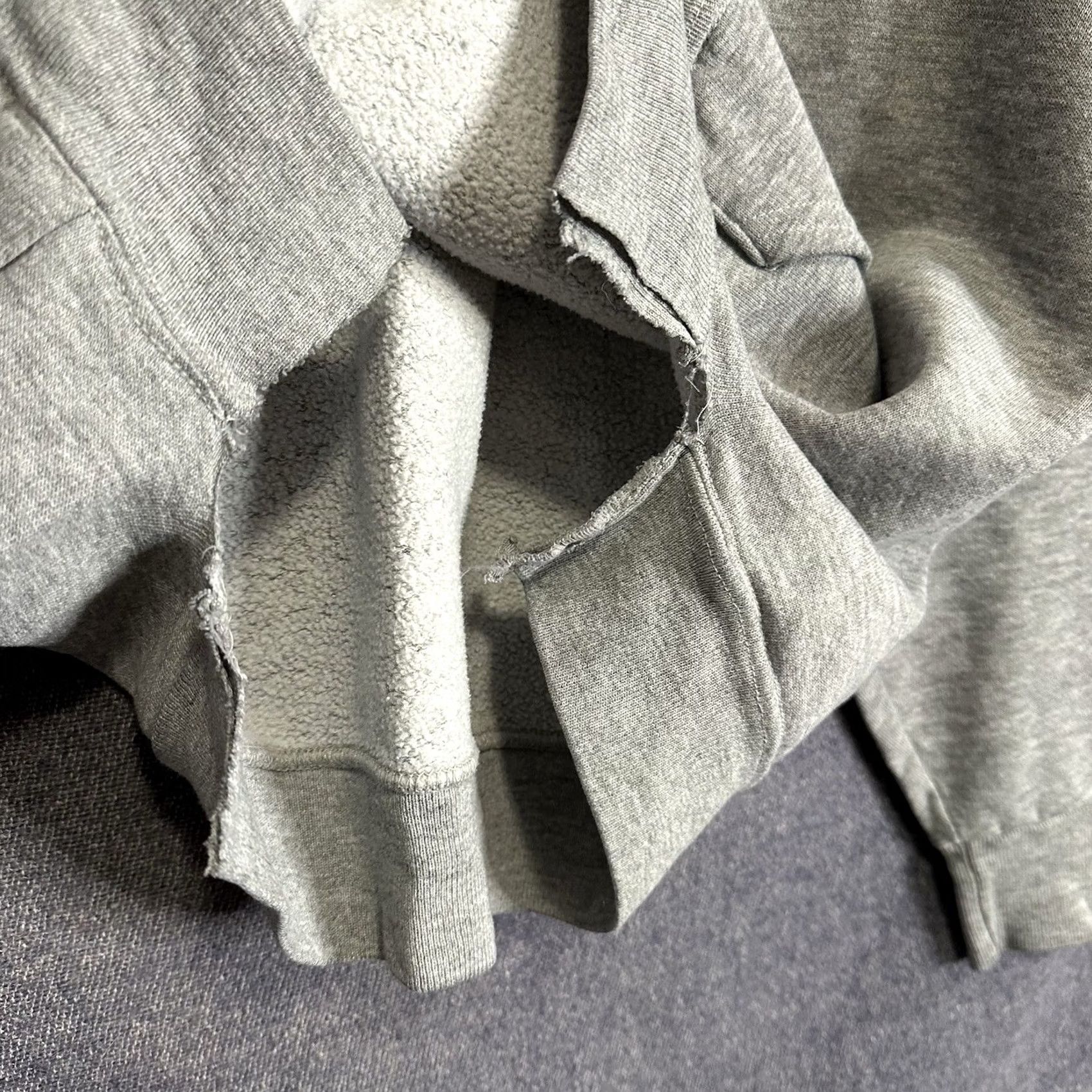 Vintage VINTAGE The Cotton Exchange Hoodie Mens M Gray USA Made Distressed Pocket Pullover Cotton Blend Hooded Regular Size Shirt? Size US M / EU 48-50 / 2 - 4 Thumbnail