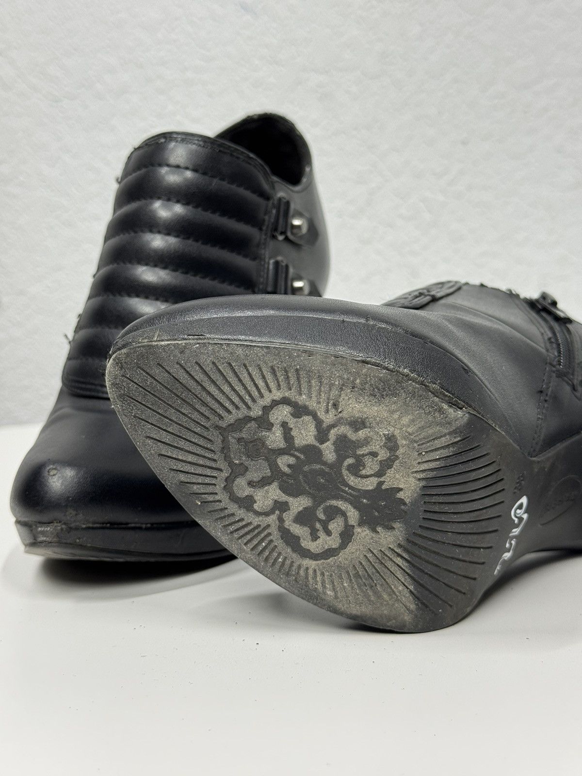 A.S.98 Vintage Leather Boots High Heel Y2k Avantgarde IfSixWasNine Size US 8 / IT 38 - 14 Thumbnail