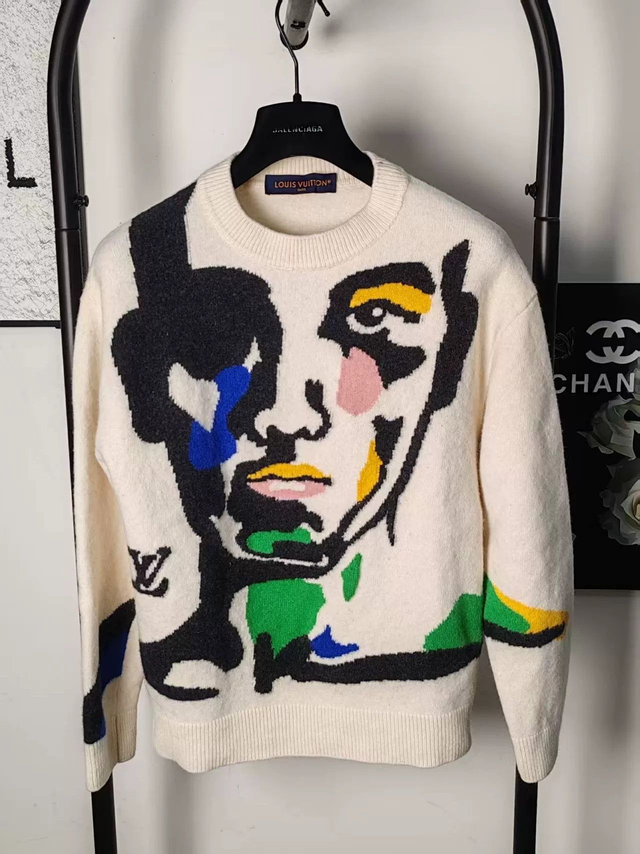 LVXWA LV Knit Sweater with Colorful Design Size US M / EU 48-50 / 2 - 1 Thumbnail
