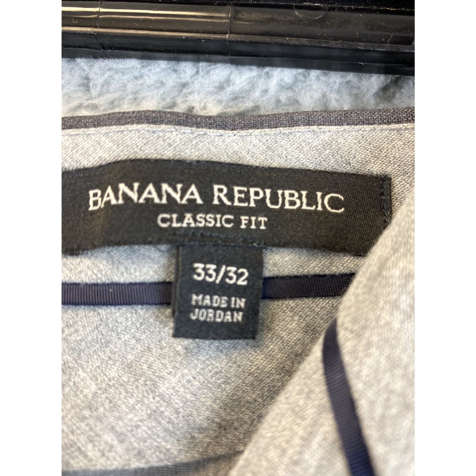 Banana Republic Banana Republic Classic Fit Mens Size 33 X 32 Gray Dress Pants 83-58 Size US 33 - 5 Thumbnail