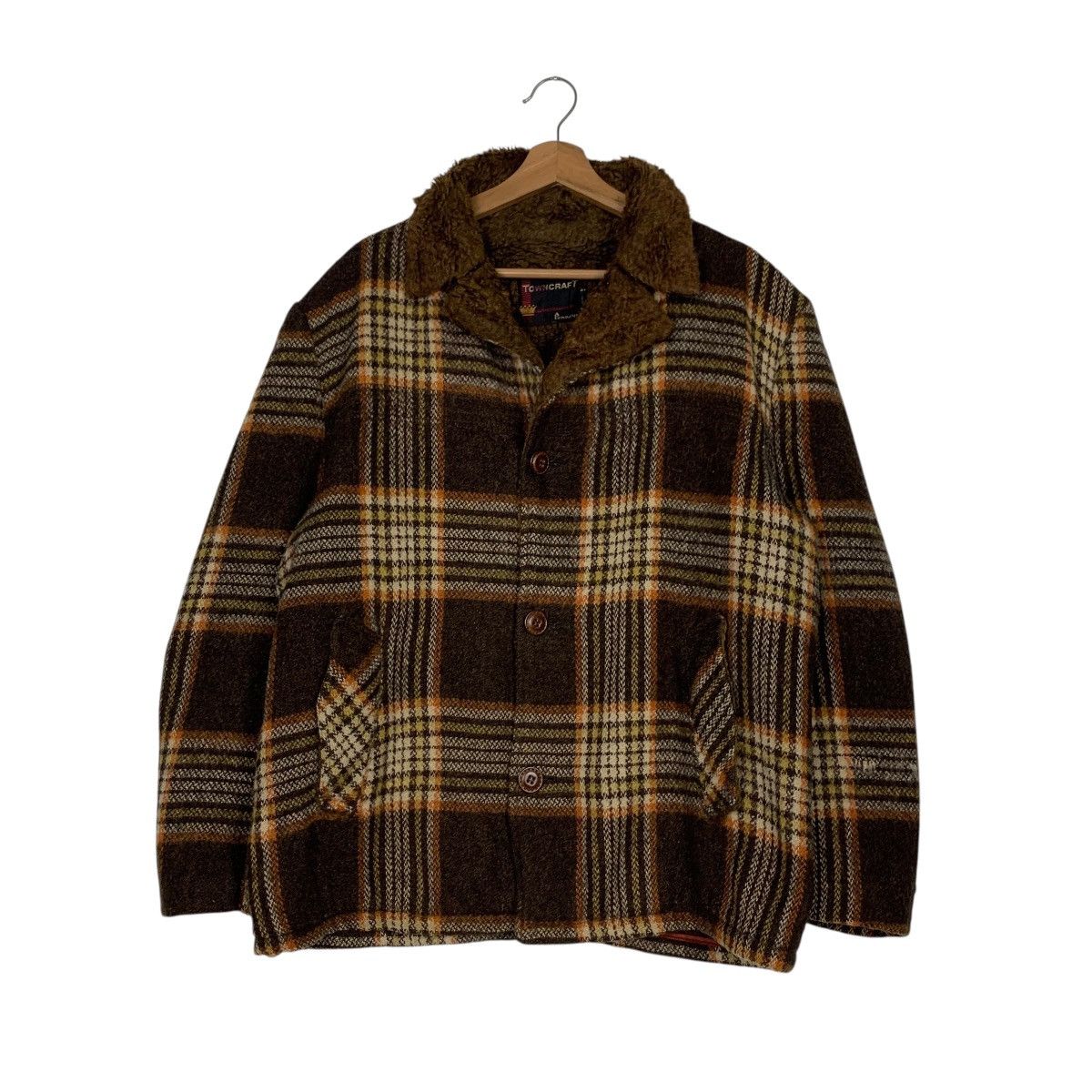 Towncraft TOWNCRAFT PENNEY Fleece Lined Wool Tartan Jacket #2936-C133 Size US M / EU 48-50 / 2 - 1 Thumbnail