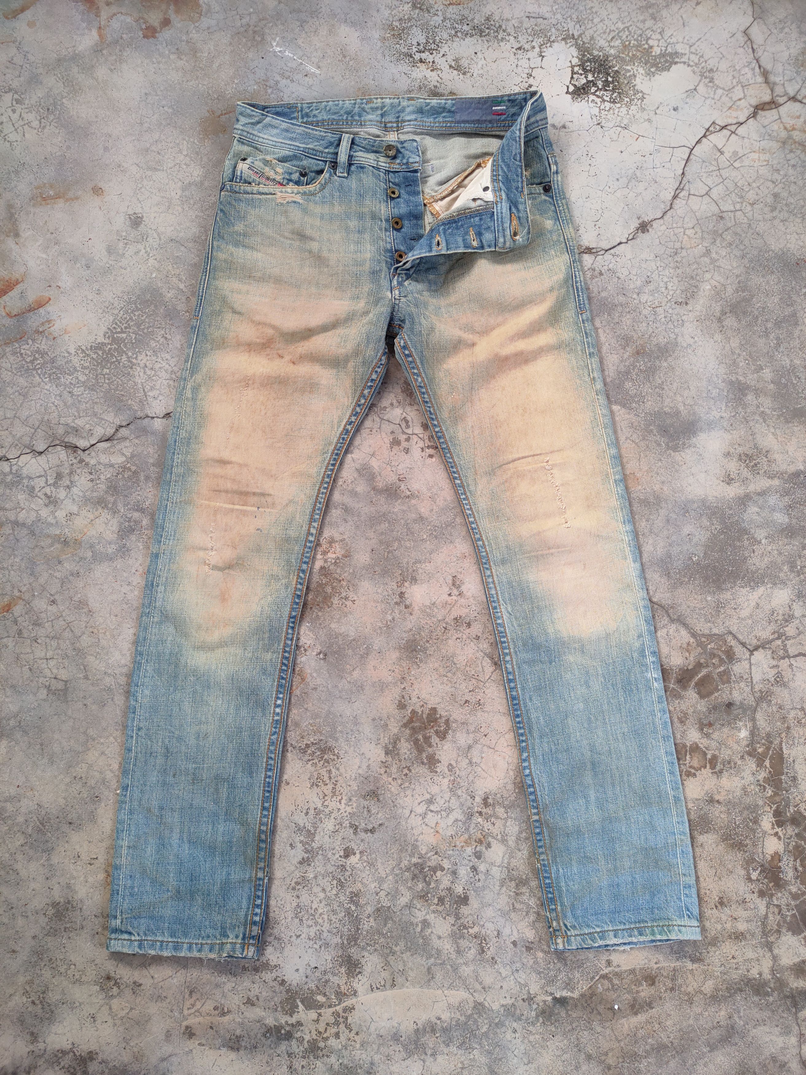 Diesel VINTAGE DIESEL RUSTY FADED DISTRESSED DENIM JEAN PANTS Size US 29 - 1 Thumbnail