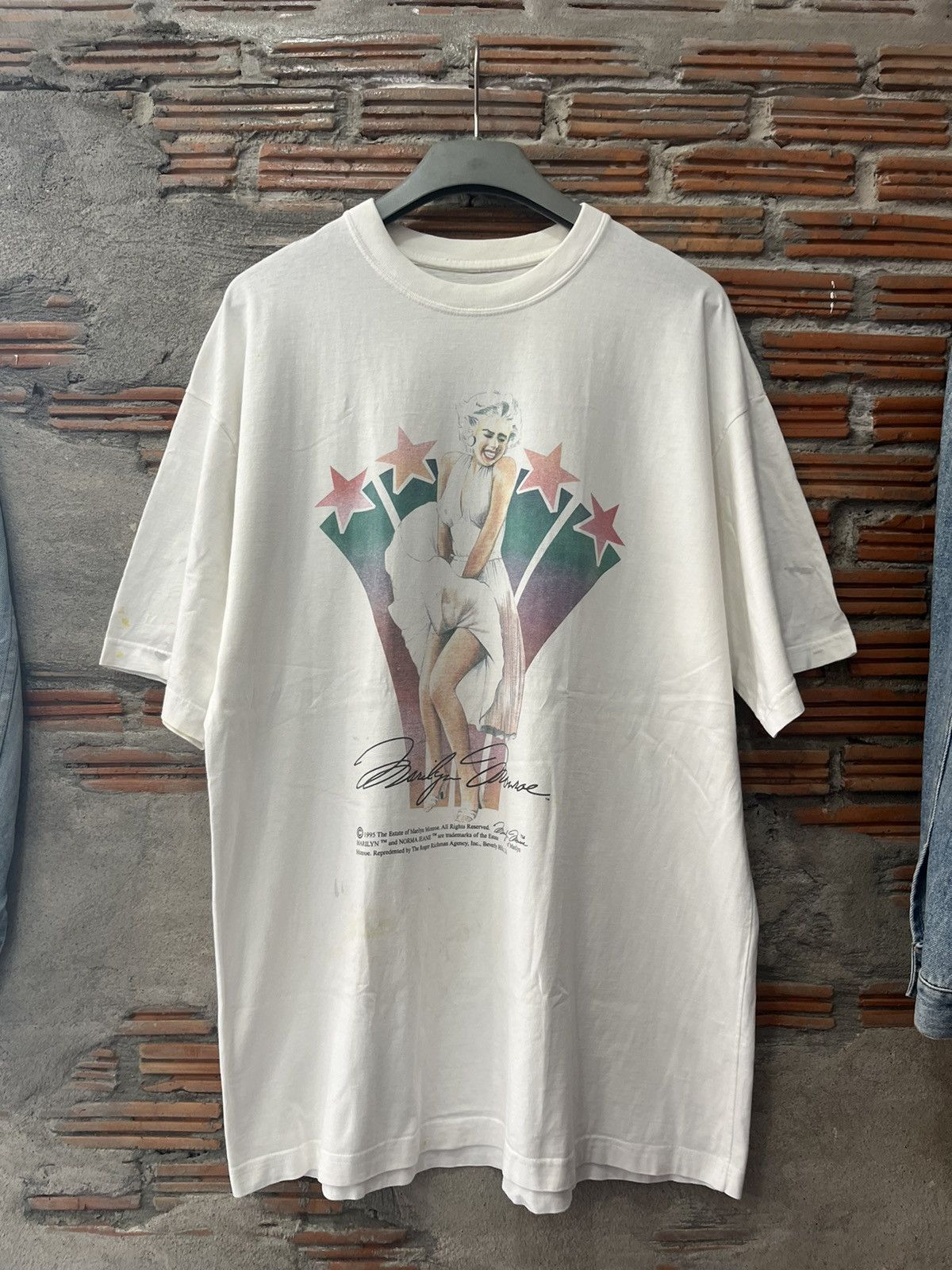 Arts & Science Vintage Marilyn Monroe 1995’s The Estate Artwork Tshirt Size US XL / EU 56 / 4 - 2 Thumbnail