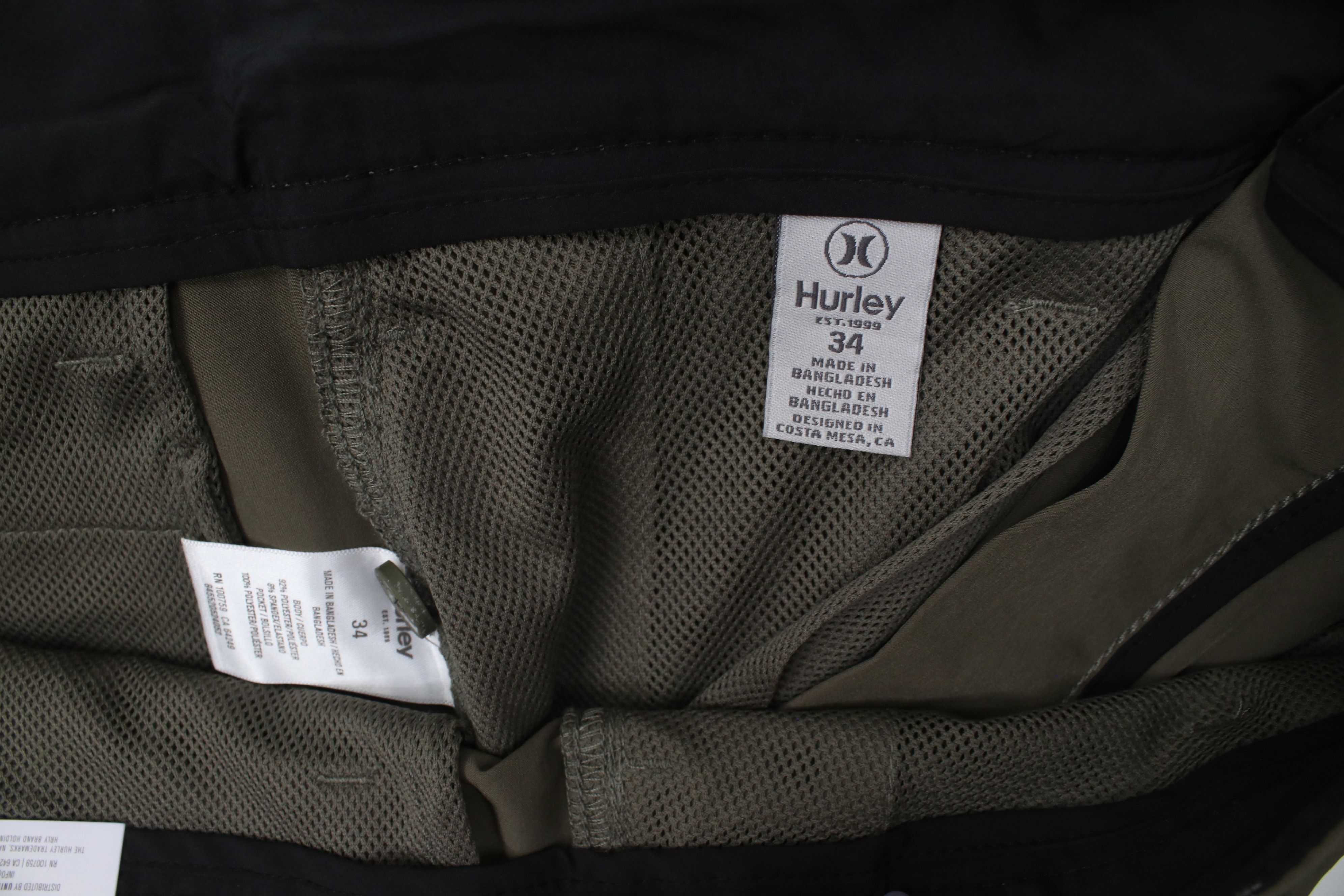 Hurley New Hurley Surfing All Day Hybrid Shorts Olive Green Size US 34 / EU 50 - 10 Thumbnail