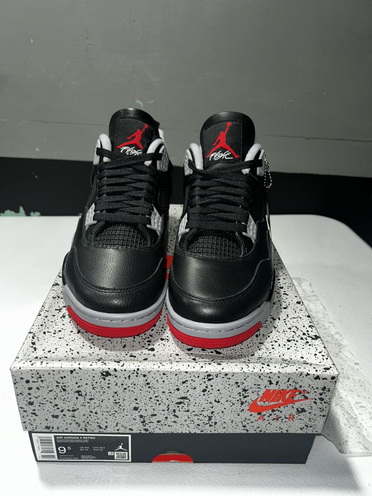 Jordan Brand AIR JORDAN BRED REIMAGINED 4's Size US 9.5 / EU 42-43 - 3 Thumbnail