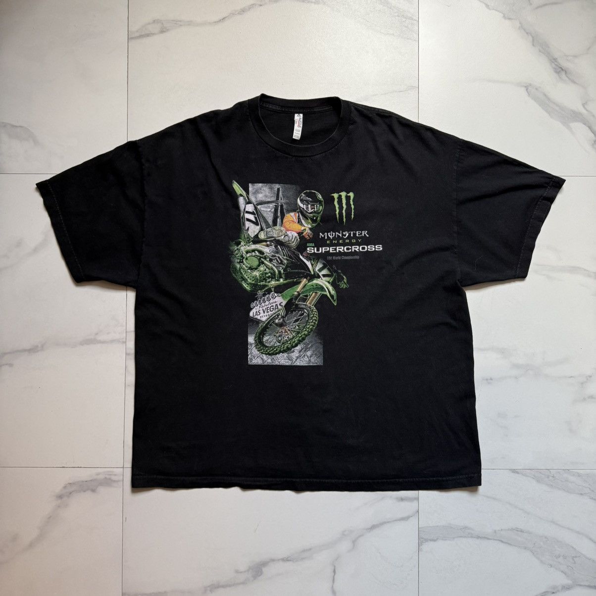 Indian Motorcycle Monster Energy Supercross FIM World Championship Tee Size US XXL / EU 58 / 5 - 2 Thumbnail