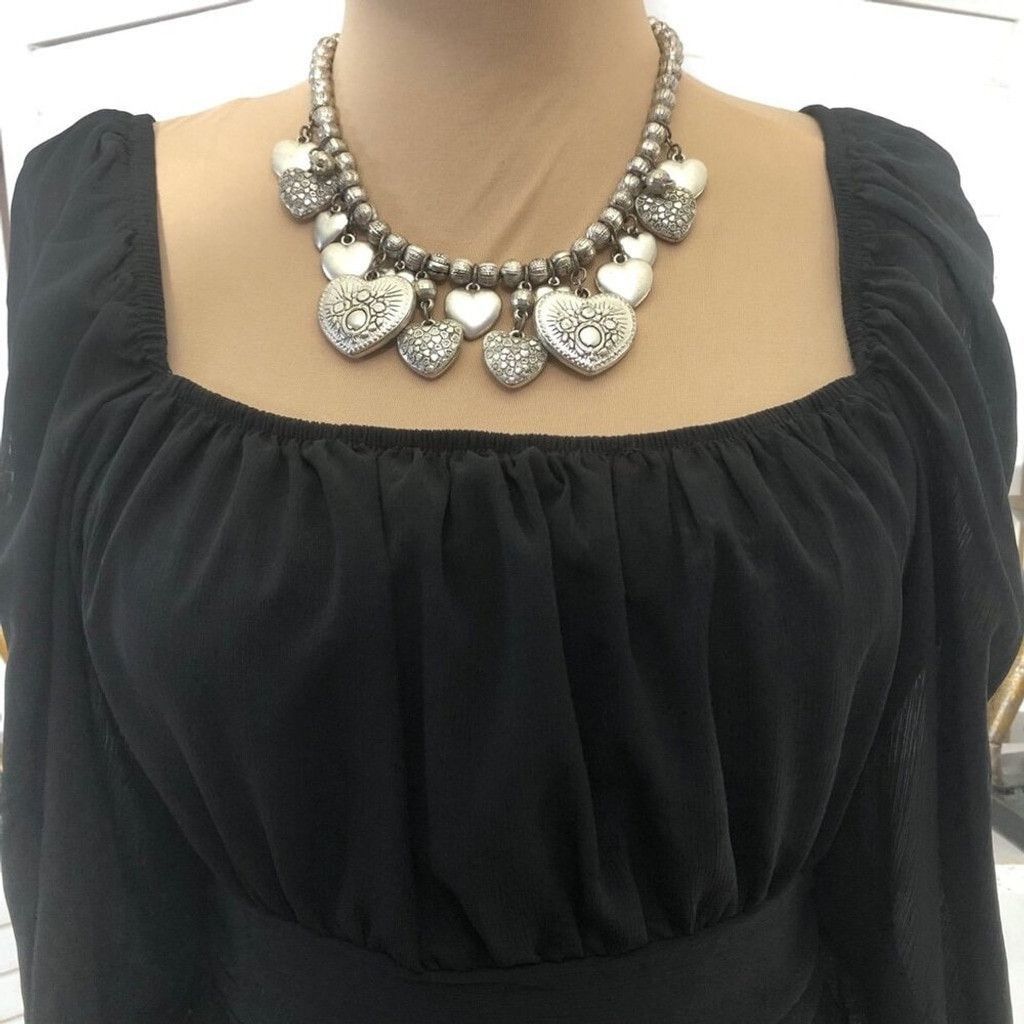 Vintage Cocktail Dress Lantern Sleeves Tie-Back Closure Black L NWOT Size L / US 10 / IT 46 - 5 Thumbnail