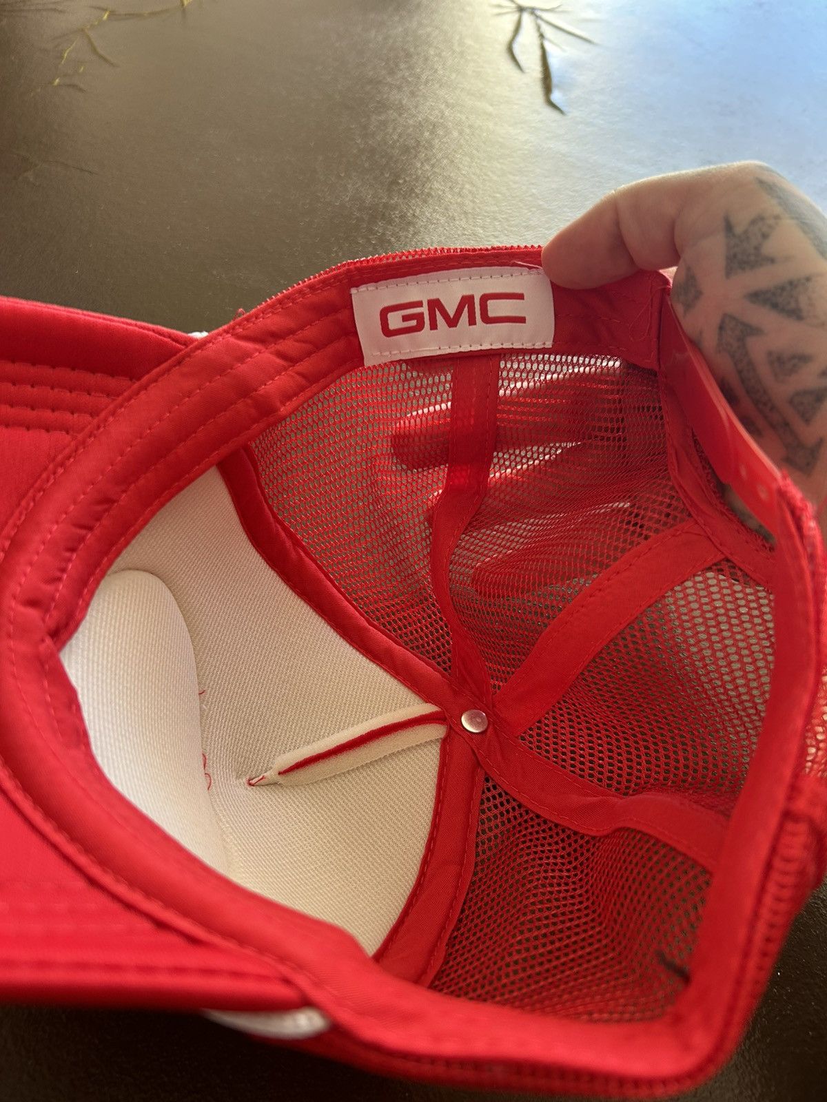 Vintage Vintage GMC Trucks Trucker Hat Red New condition Size ONE SIZE - 5 Thumbnail