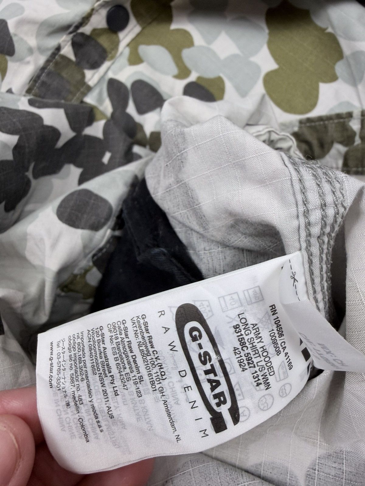 G-Star G-Star Raw Cargo Camo Fishtail Parka Jacket Ripstop S Size S / US 4 / IT 40 - 15 Thumbnail