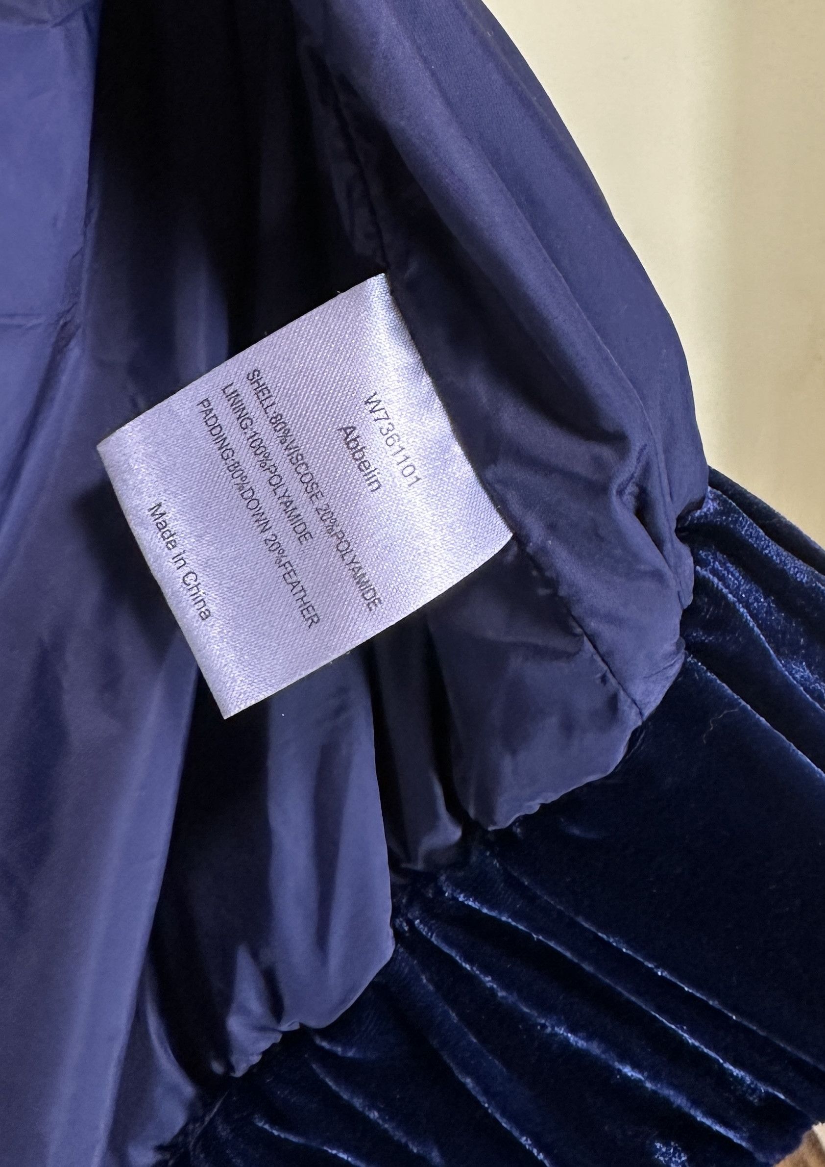 Designer Rabens Saloner velvet blue jacket Size S / US 4 / IT 40 - 9 Thumbnail
