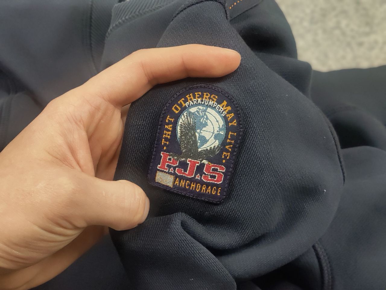 Parajumpers Parajumpers PJS Toml Logo Jumper Navy Crew chek Sweatshirt Size US L / EU 52-54 / 3 - 12 Thumbnail