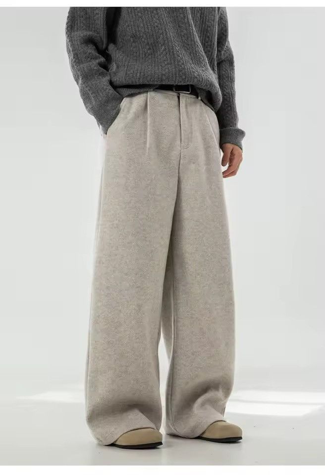 Other Casual Warm Loose Basic Beige Textured Pants Size US 32 / EU 48 - 3 Thumbnail