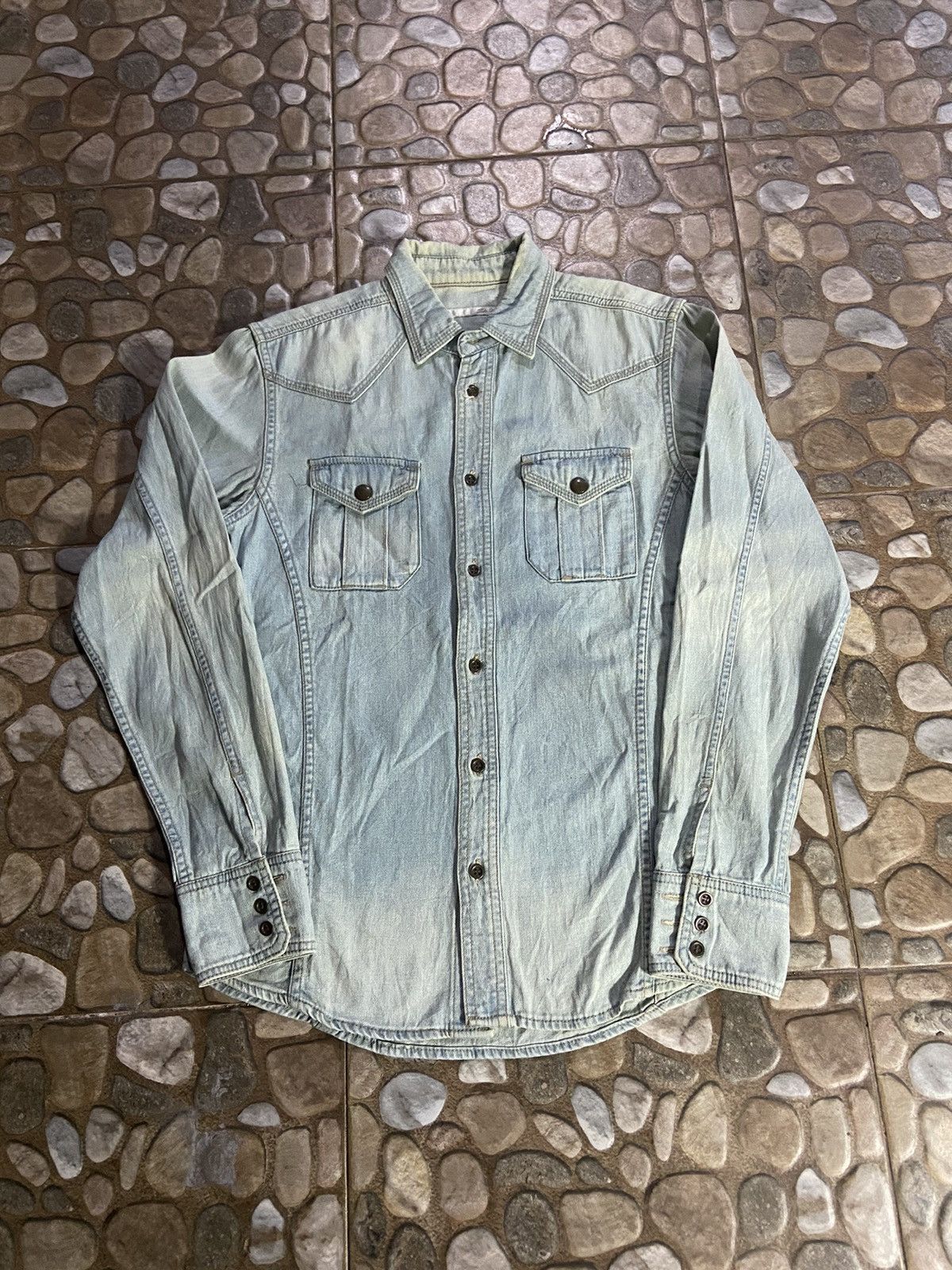 Issey Miyake VTG Tete home by issey miyake long shirt denim Size US M / EU 48-50 / 2 - 1 Thumbnail
