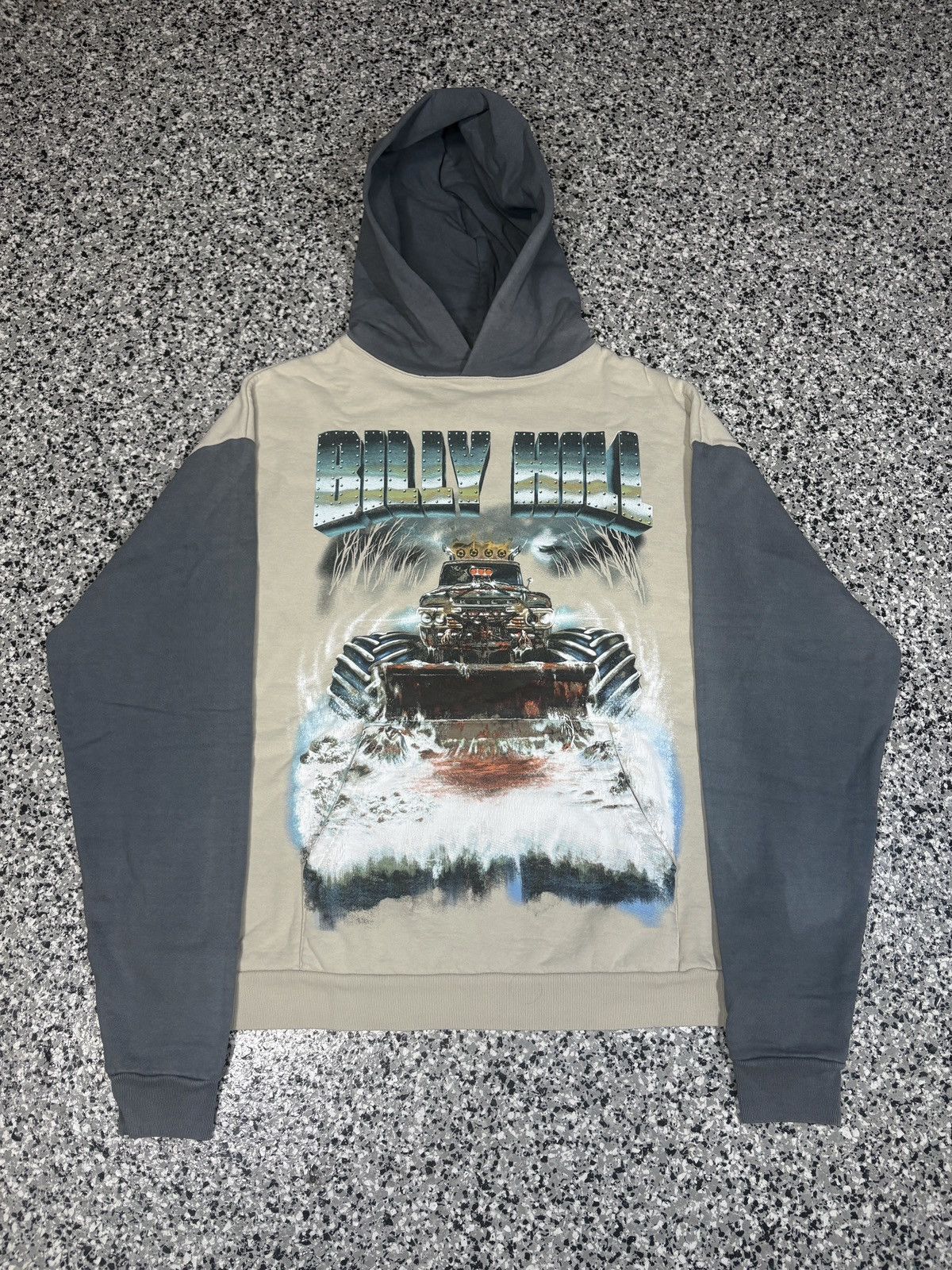Billy Hill 2021 Billy Hill “Bloody Snow Plow” Blue/Cream Hoodie Size XL Size US XL / EU 56 / 4 - 1 Thumbnail