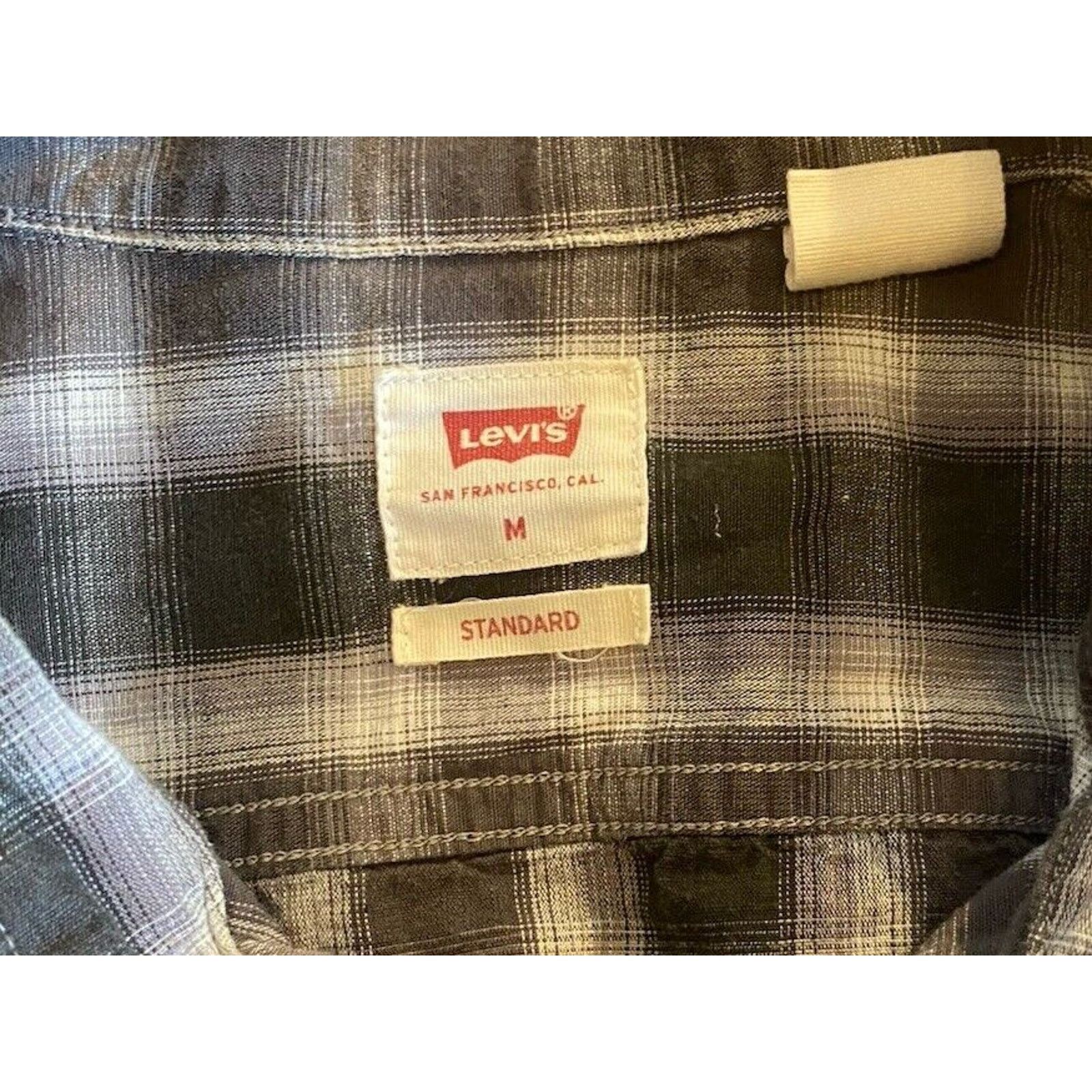 Levi's Levi's Flannel Cotton Button Up Shirt Mens M Standard Fit Size US M / EU 48-50 / 2 - 2 Thumbnail