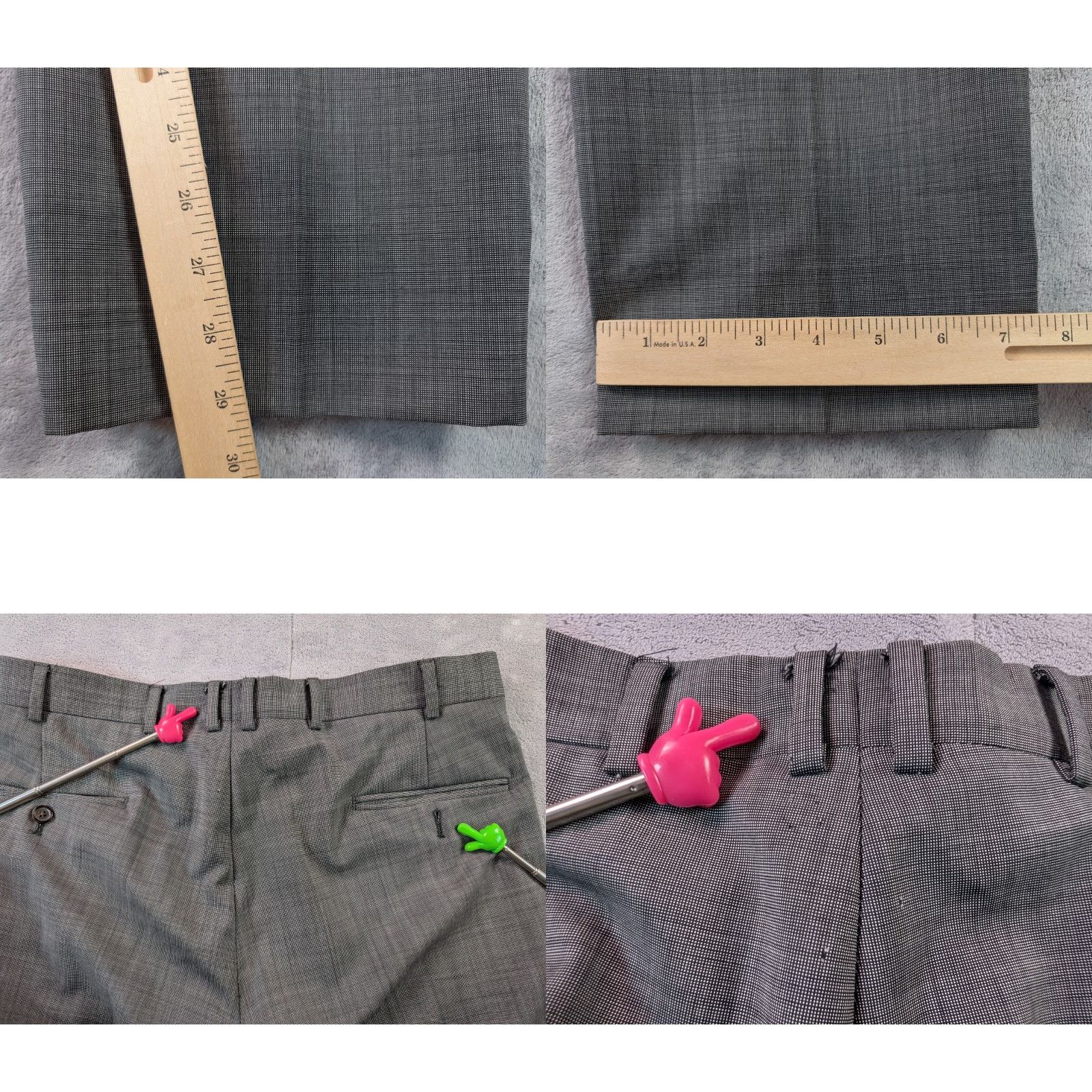 Brooks Brothers Brooks Brothers Fitzgerald Pants 34x29 Gray Wool Barberis Canonico Italy READ! Pants Mens 34 Gray Wool Herringbone Ballet? Size US 34 / EU 50 - 9 Thumbnail