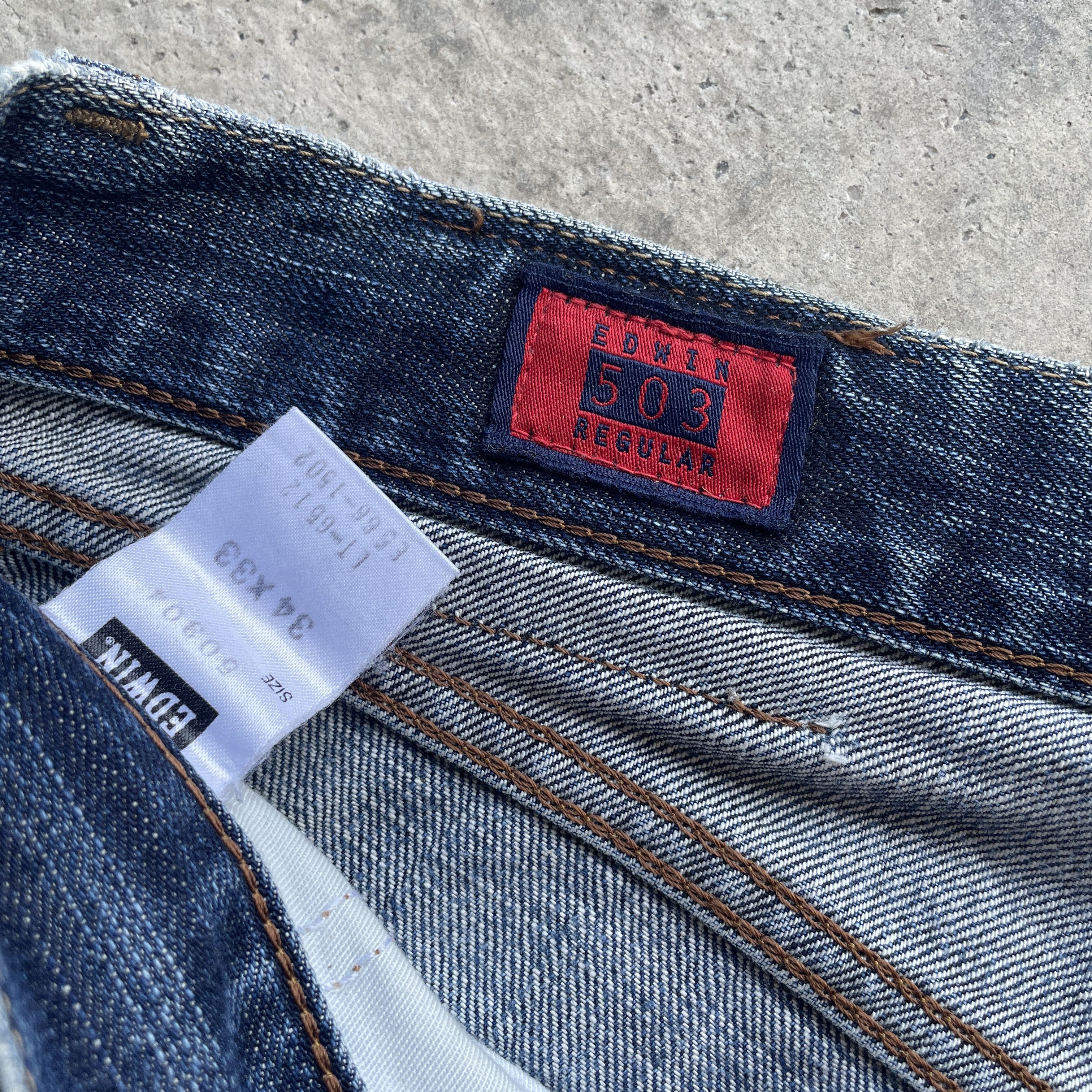 Edwin W34x32 Vintage Edwin 503 Regular Jeans Faded Denim Pants Size US 34 / EU 50 - 7 Thumbnail