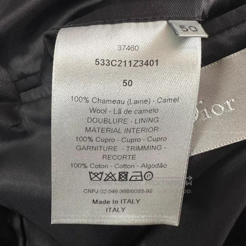 Dior Dior Dark night blue camel hair back decoration suit Size 50R - 6 Thumbnail
