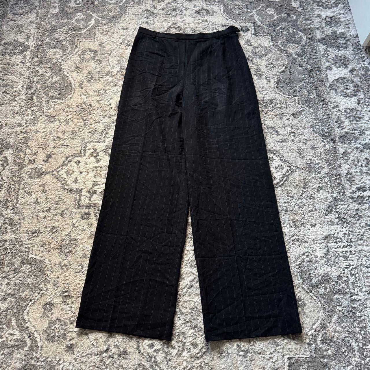 Max Mara Vintage Max Mara Wide Wool Retro High Waisted Pants US8 Size 30" / US 8 / IT 44 - 2 Thumbnail