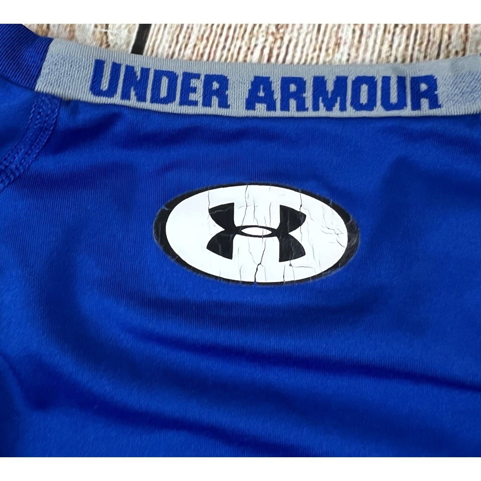 Under Armour Mens Under Armour Blue Long Sleeve Compression HeatGear Base Layer Shirt M Medium Size US M / EU 48-50 / 2 - 7 Thumbnail