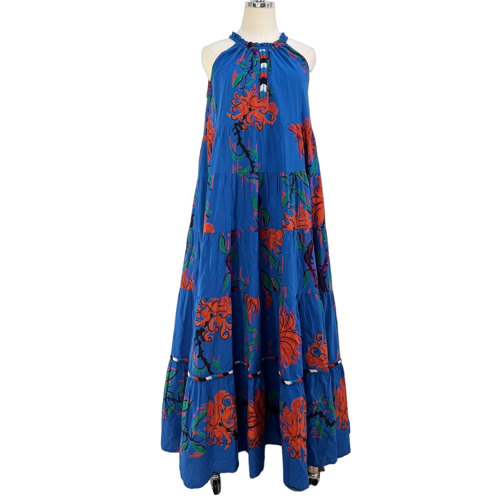 Anthropologie Anthropologie Ro's Garden Valley Halter Cover-Up Maxi Dress Size S / US 4 / IT 40 - 1 Thumbnail