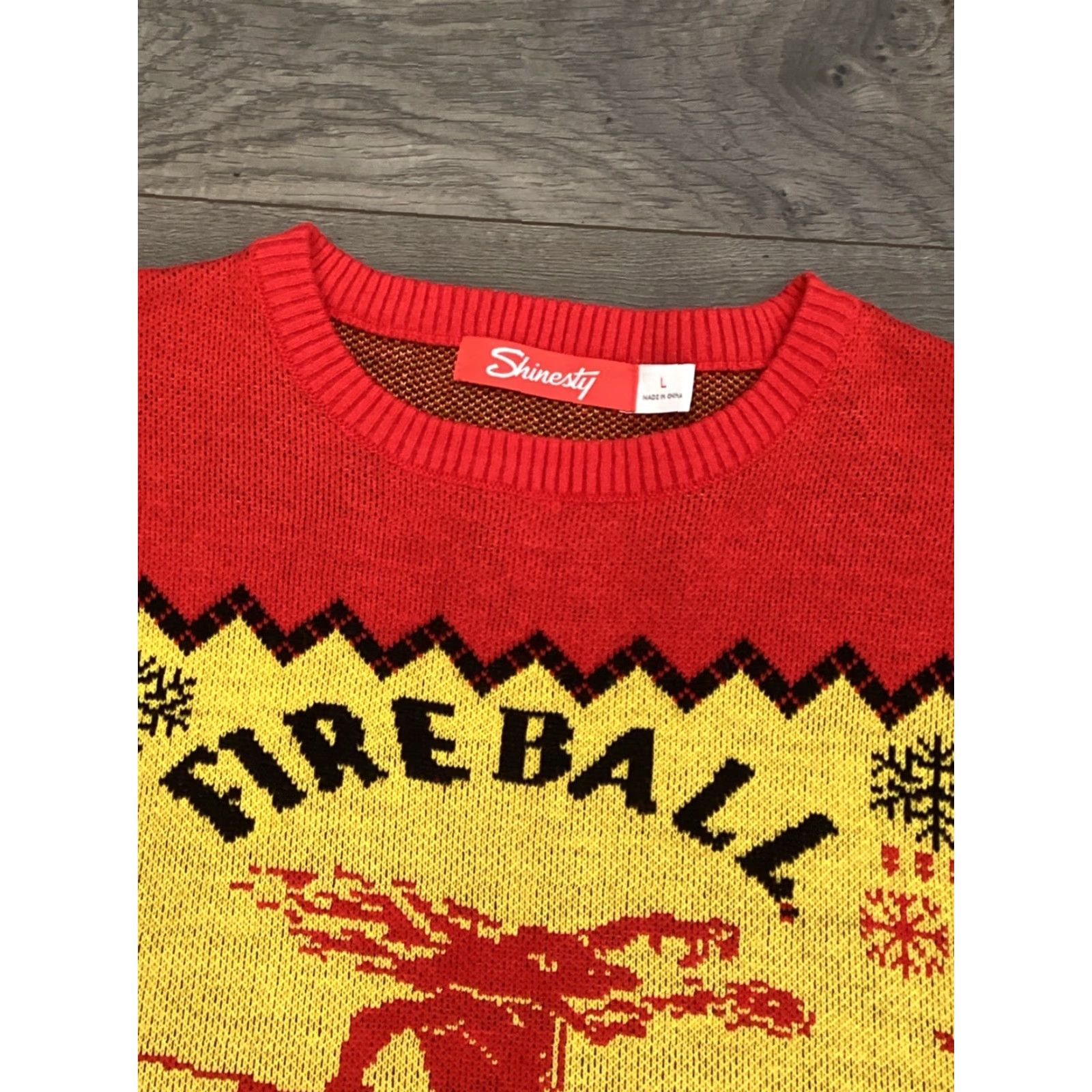 Logo 7 Shinesty Sweater Men L Multicolor Christmas Knit Crew Neck Long Sleeve Pullover Mens Size US L / EU 52-54 / 3 - 3 Thumbnail