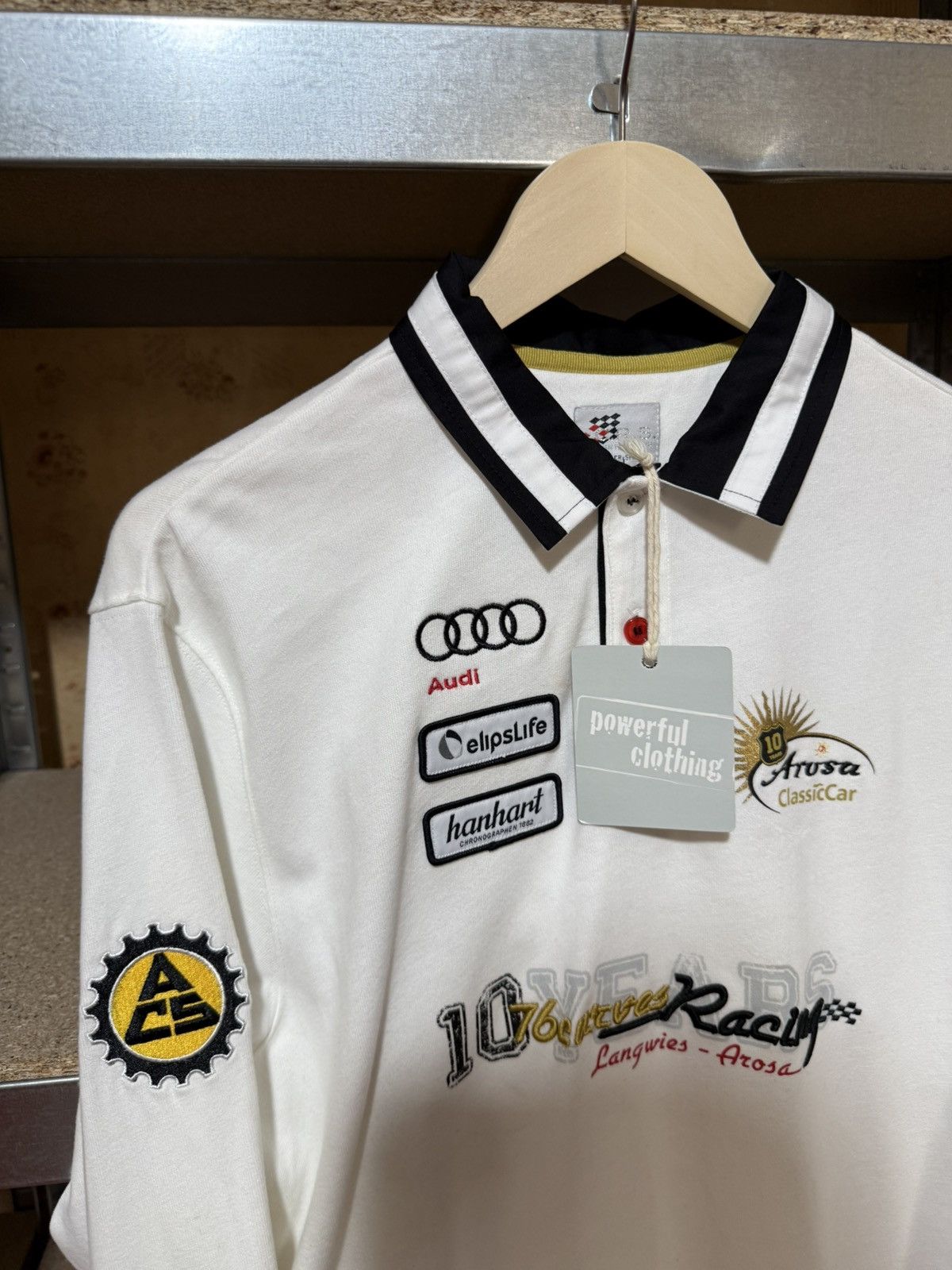 Audi × Vintage Vintage Audi Arosa Classic Car IROC Racing Polo T-Shirt Size US L / EU 52-54 / 3 - 5 Thumbnail