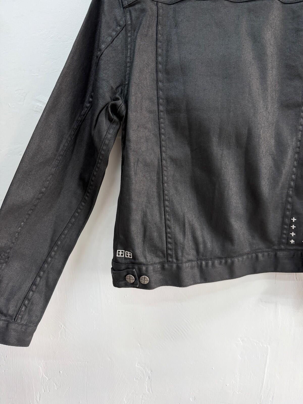 Ksubi new ksubi mens denim classic jacket black waxed medium med m Size US M / EU 48-50 / 2 - 7 Thumbnail