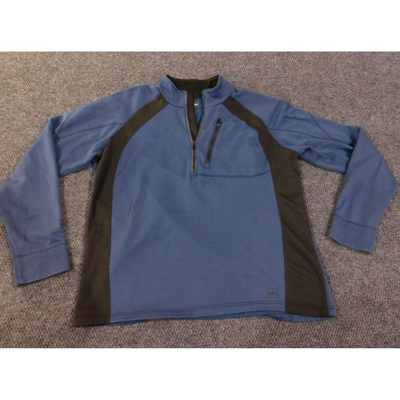 Under Armour Under Armour Mens XL Blue 1/4 Zip Pullover Sweatshirt Knit Zip Logo Size US XL / EU 56 / 4 - 3 Thumbnail