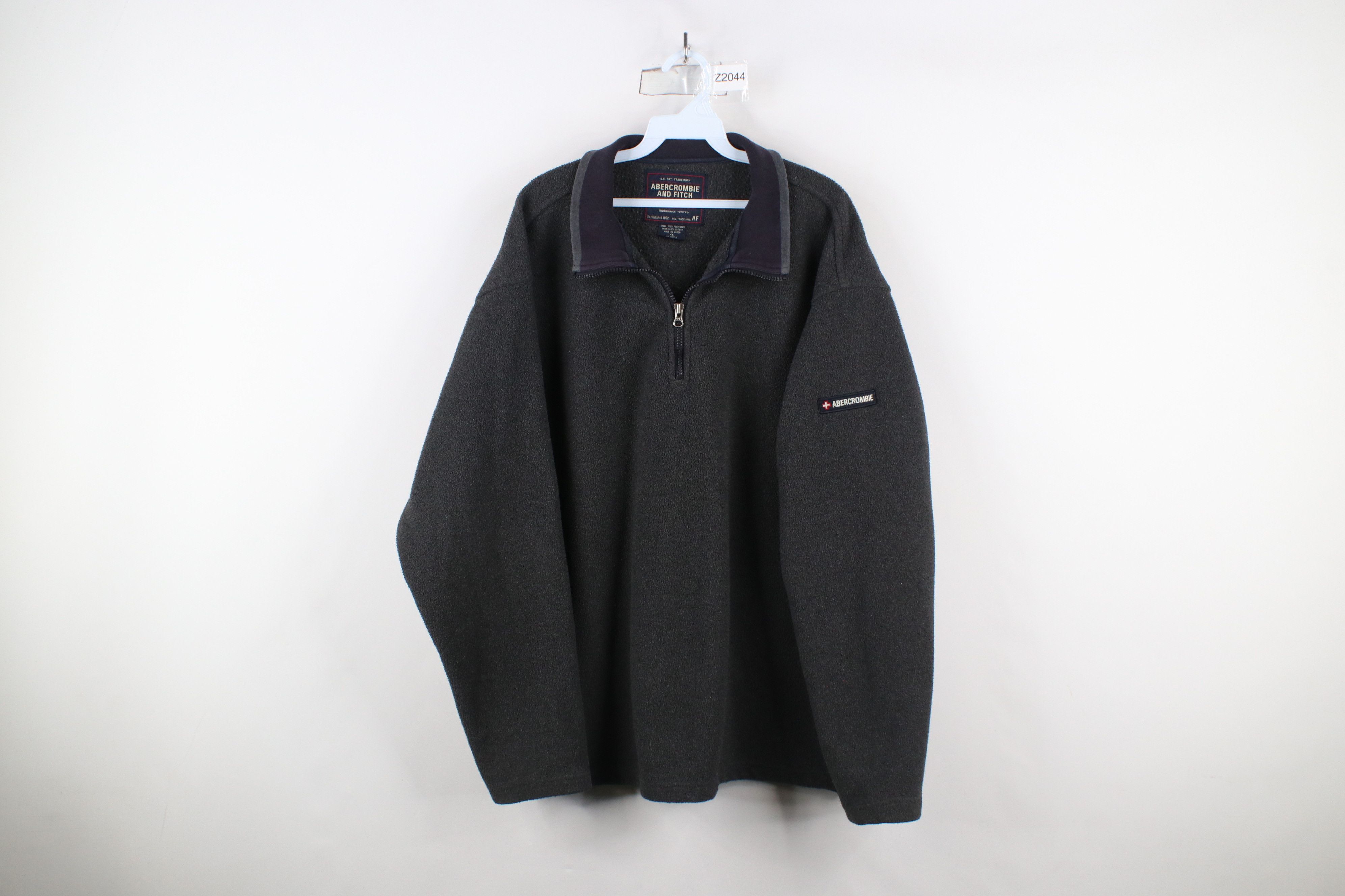 Abercrombie & Fitch × Vintage Vintage 90s Abercrombie & Fitch Half Zip Fleece Sweater Size US XL / EU 56 / 4 - 1 Thumbnail