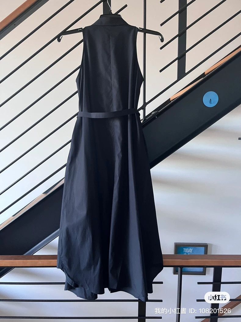 Comme des Garcons Comme Des Garcons Sleeveless lapel belted dress + white la Size S / US 4 / IT 40 - 8 Thumbnail