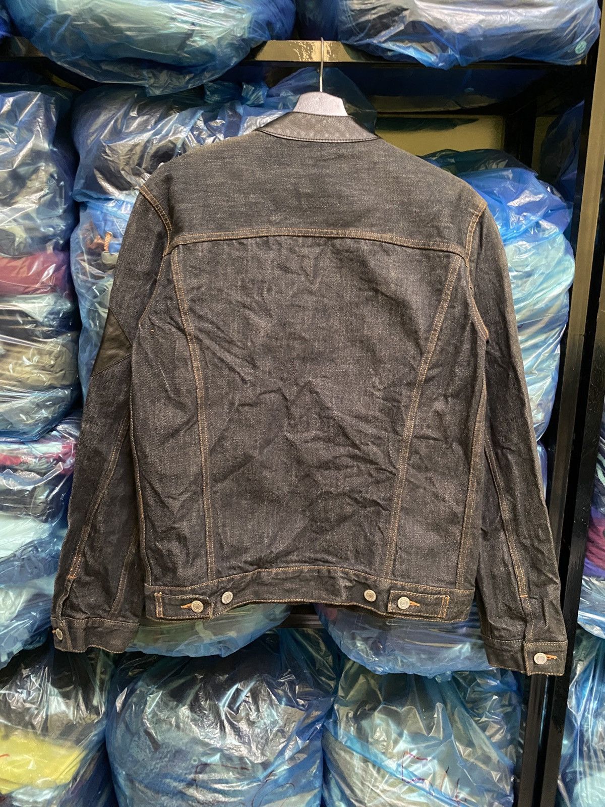 Japanese Brand VINTAGE GAUNTLETS WALDEY ZIPPER BIKERS JEANS JACKET Size US S / EU 44-46 / 1 - 8 Thumbnail