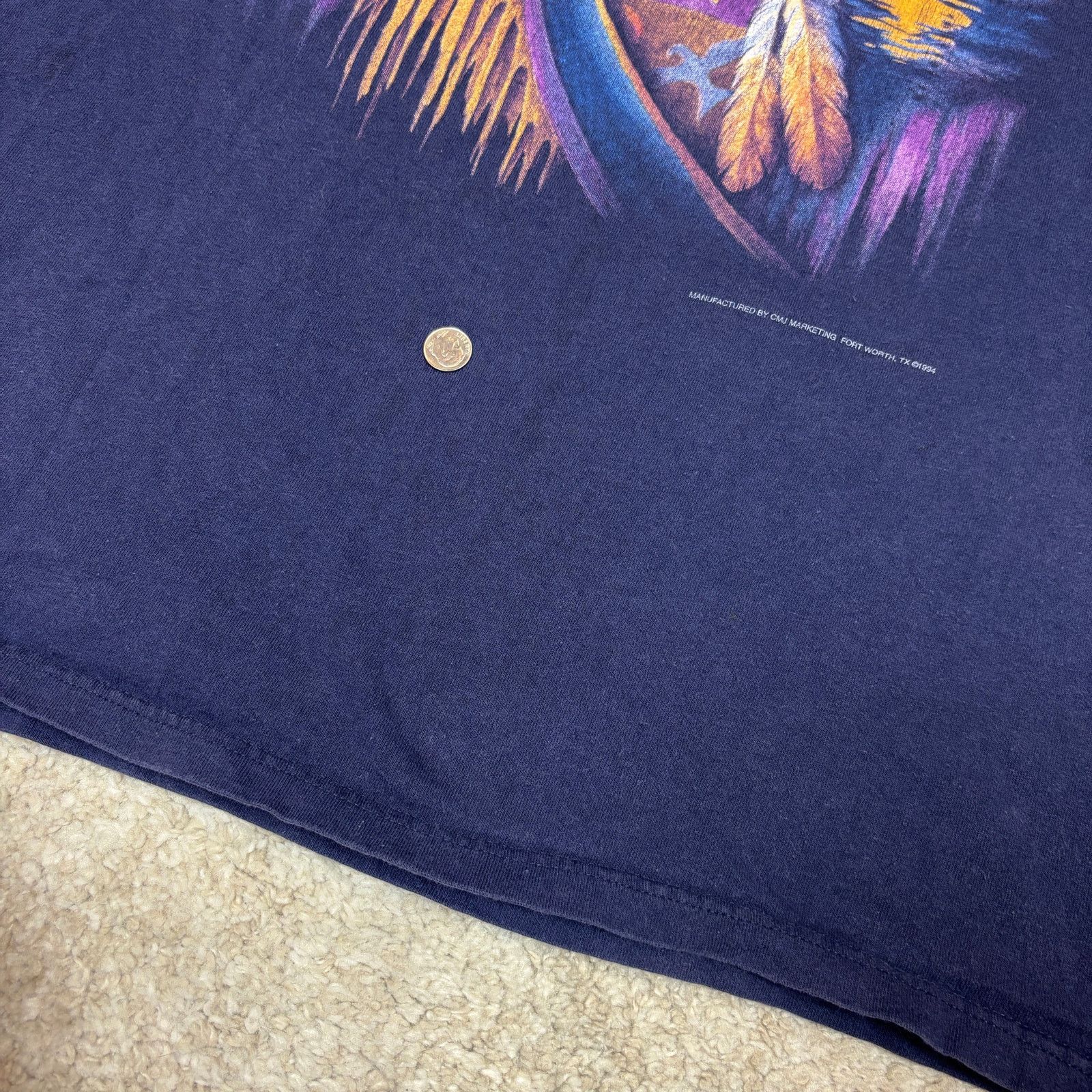 Delta × Vintage Vintage 90s Delta Chief Wolf Eagle Busch Gardens Shirt Men L Size US L / EU 52-54 / 3 - 10 Thumbnail
