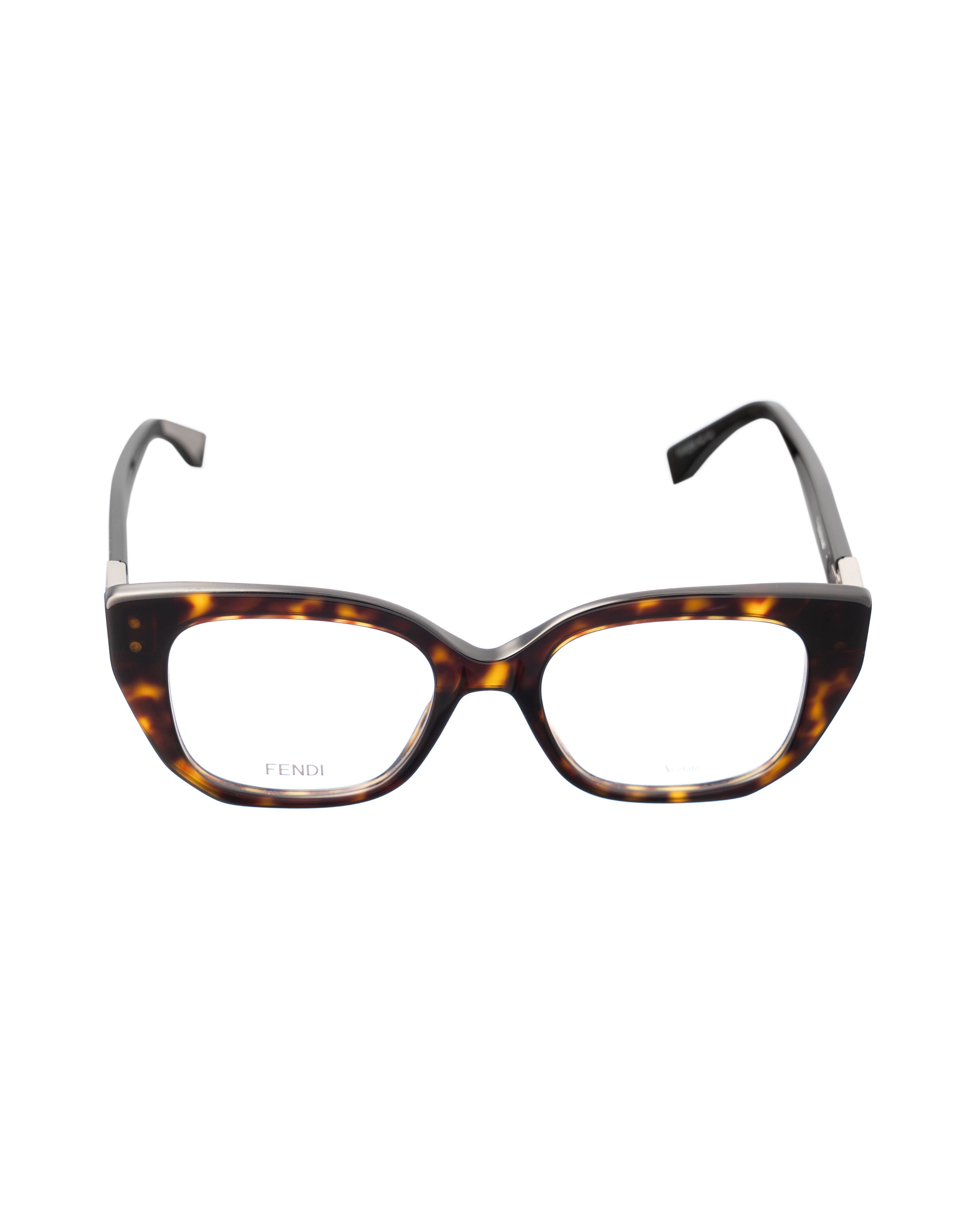 Fendi Fendi 00s Oversized Havana Classic Glasses Size ONE SIZE - 2 Thumbnail