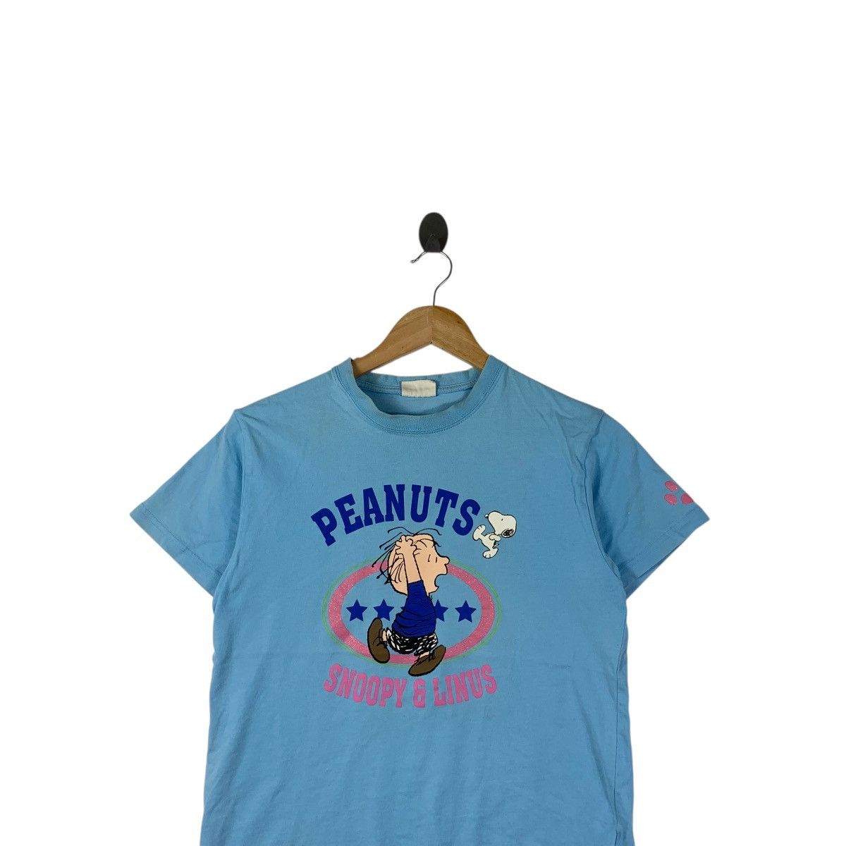 Peanuts PEANUTS SNOOPY LINUS Cartoon Comic Strip Tee Shirt Top Size S / US 4 / IT 40 - 2 Thumbnail