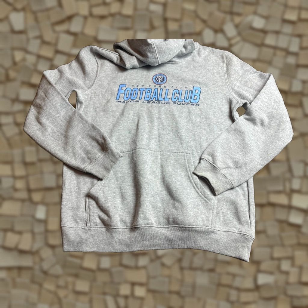 Vintage MLS Hoodie Women's Size XL Gray Soccer New York Football Club Hoodie USA Jersey? Size XL / US 12-14 / IT 48-50 - 1 Thumbnail