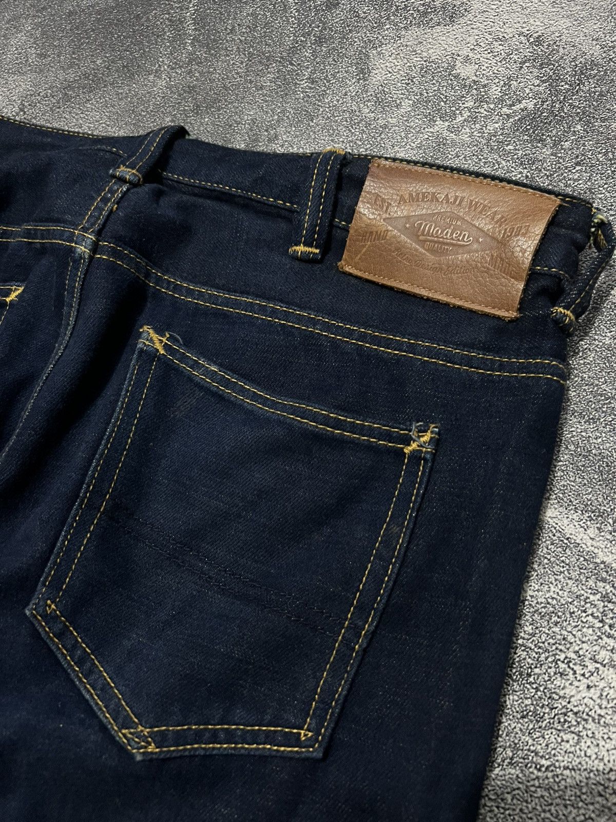 Edition Japan Maden Uncle Fu Rainbow Weft Selvedge Denim Size US 33 - 12 Thumbnail