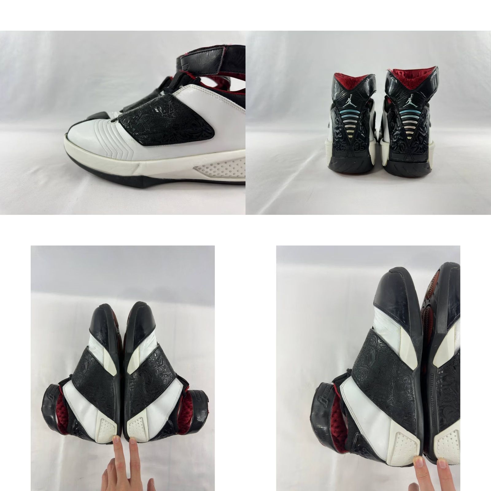 Jordan Brand Nike Air Jordan 20 OG 'Quickstrike' 2005 Athletic Men Sneaker 9.5 White Adult Size US 10 / EU 43 - 8 Thumbnail