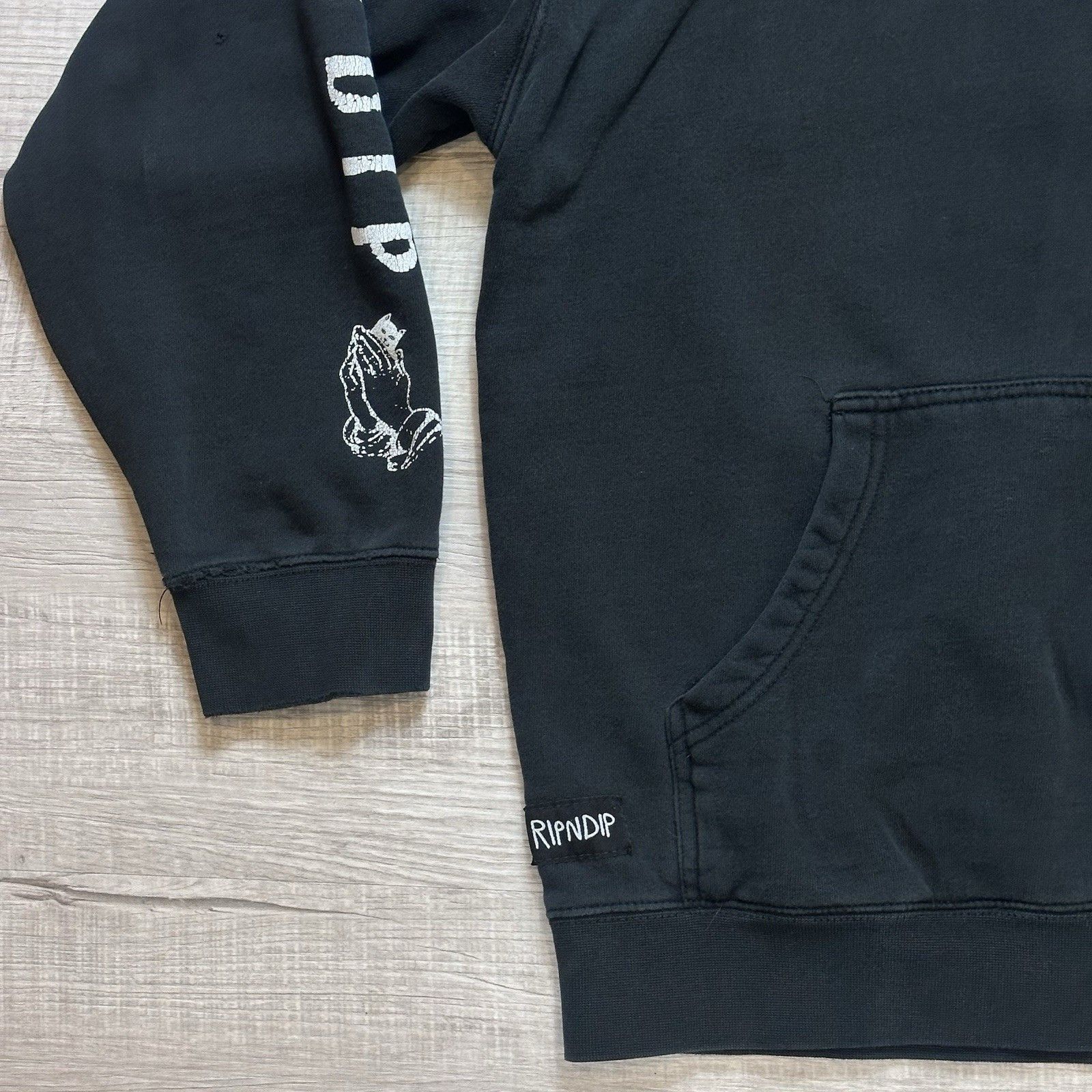 RIPNDIP RipNDip Cat Hoodie Medium Black Pullover Graphic Streetwear Size US M / EU 48-50 / 2 - 2 Thumbnail