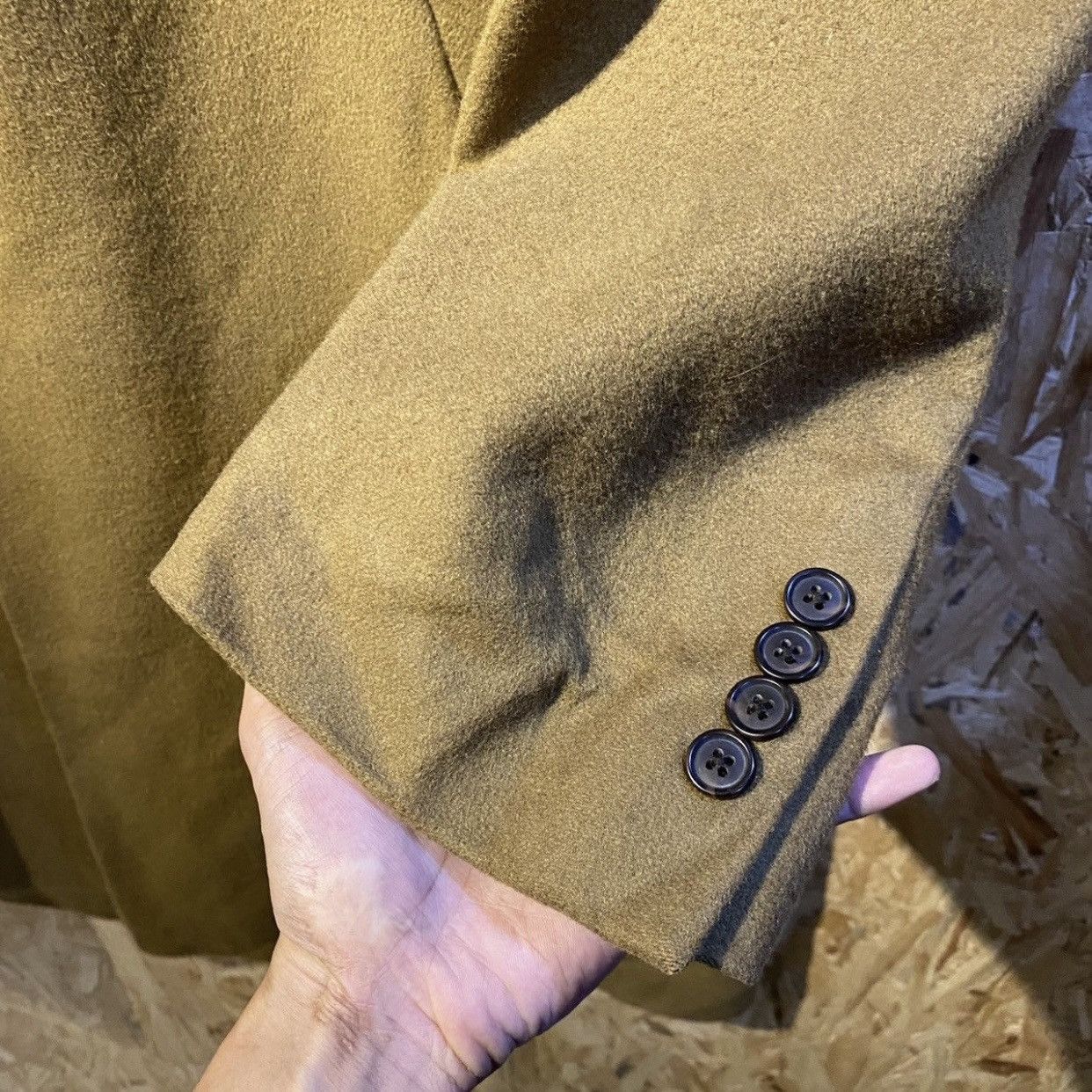 Jos. A. Bank Jos. A. Bank Wool Long Trench Coat Blazers Size 46R - 9 Thumbnail