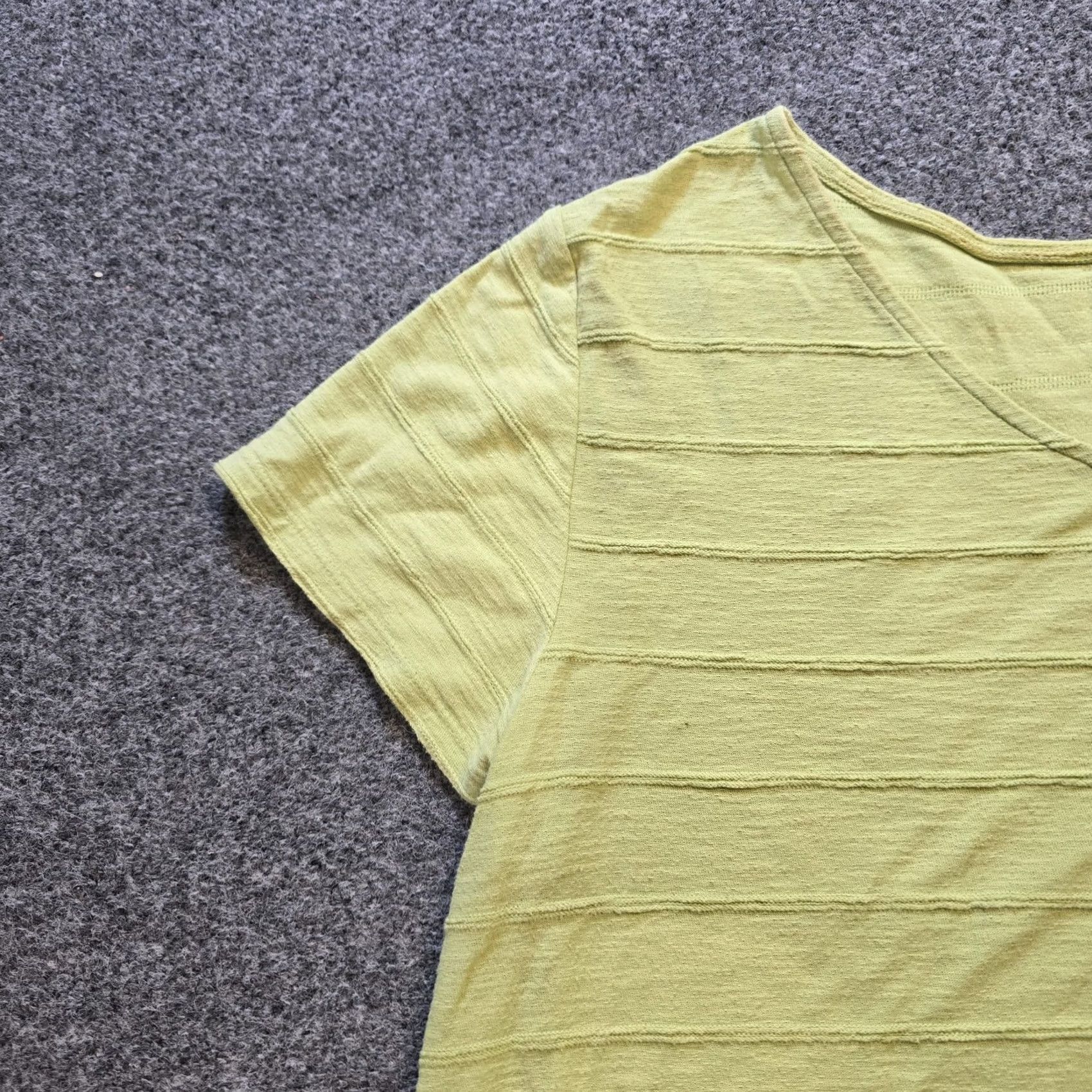 Habitat Habitat Top Womens Size Large Green Pockets Short Sleeve Tunic Shirt Capsule Textured Knit Solid Vintage: No Size L / US 10 / IT 46 - 4 Thumbnail