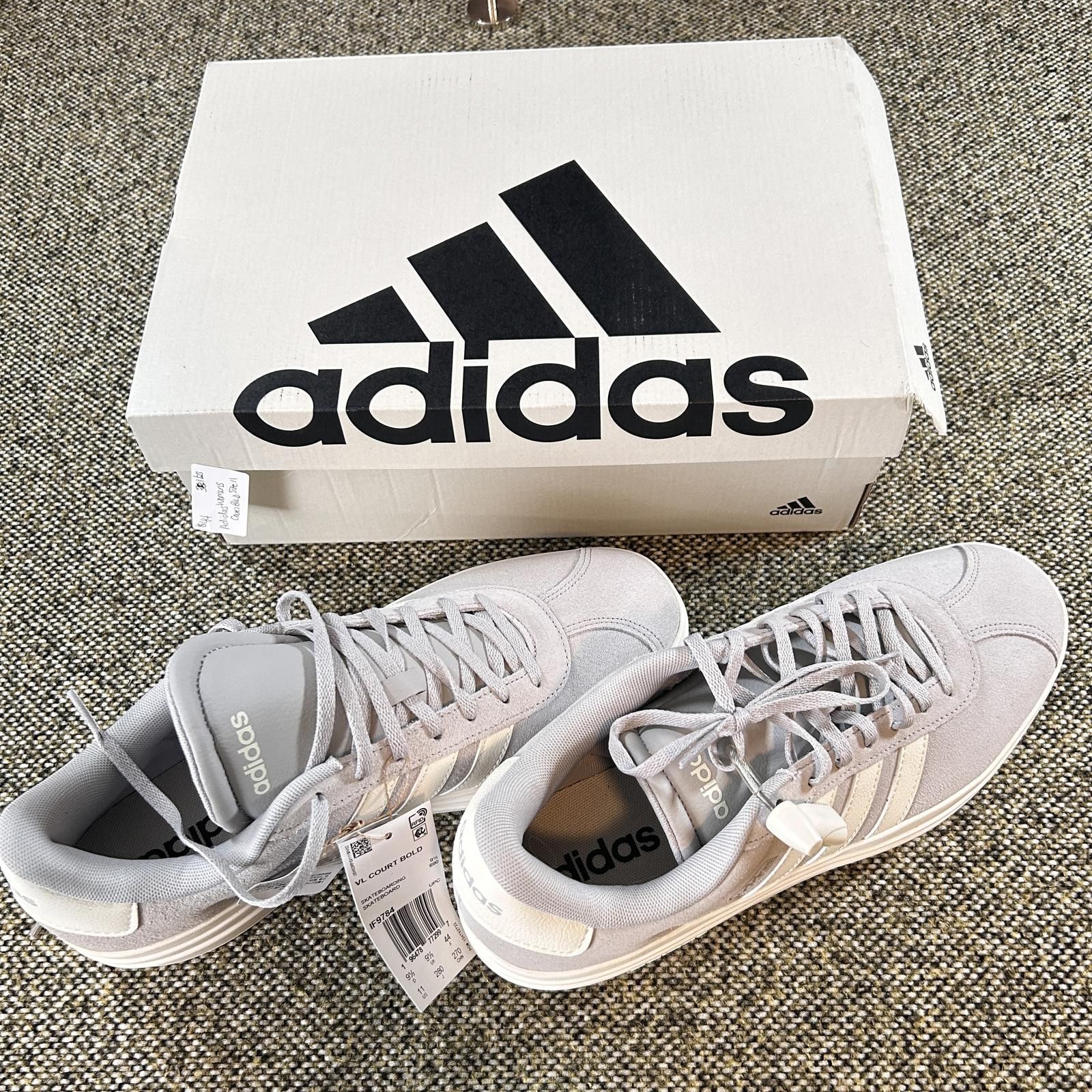 Adidas NIB Adidas VL Court Bold Platform Grey White Size US 11 / IT 41 - 1 Thumbnail